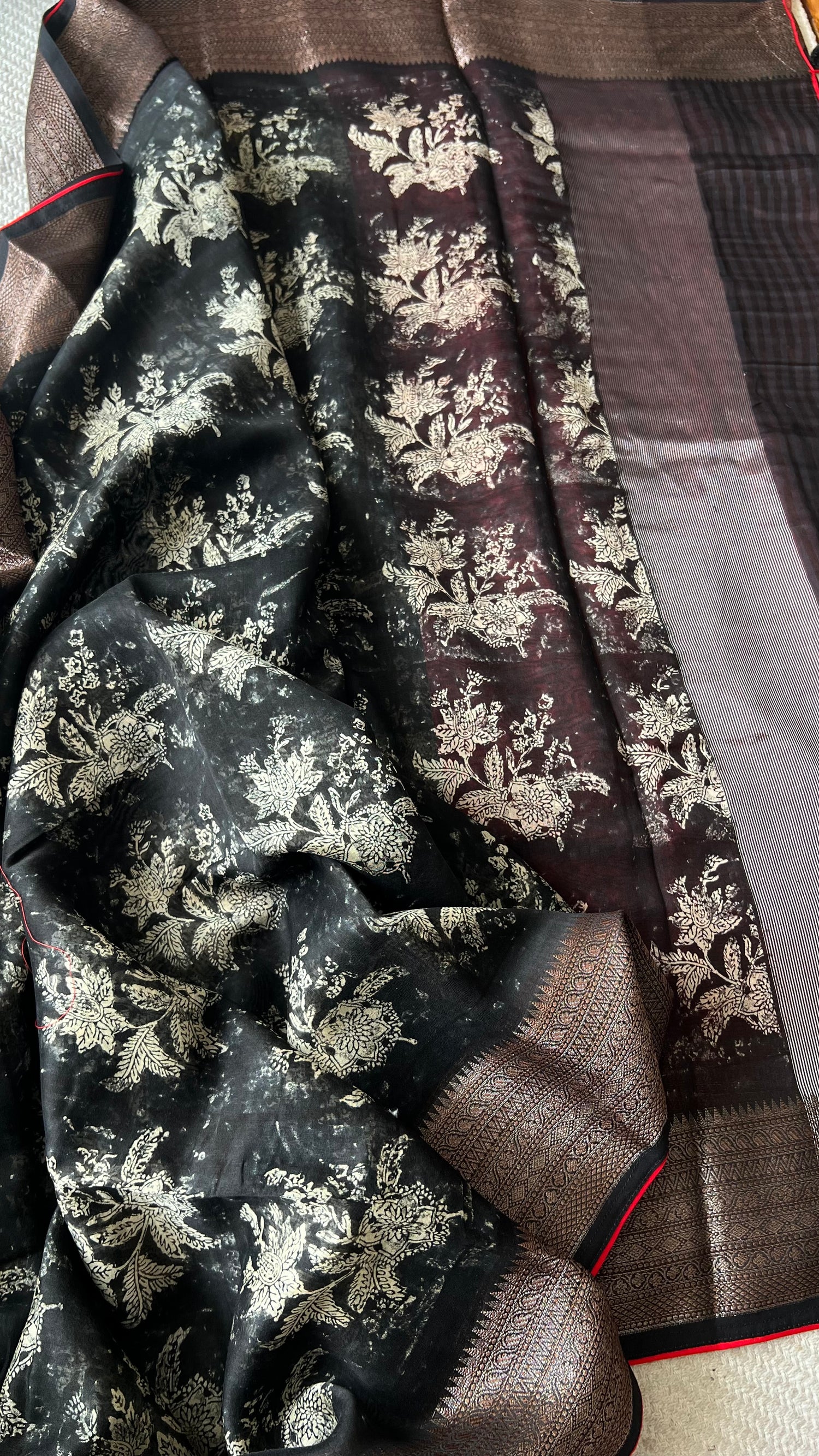 PURE CHANDERI SILK COTTON SUV5191-BLACK