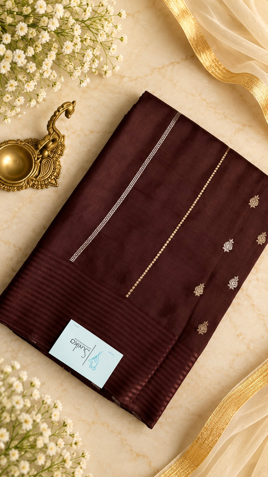 SEMI SILK SUV5802-COFFEEBROWN