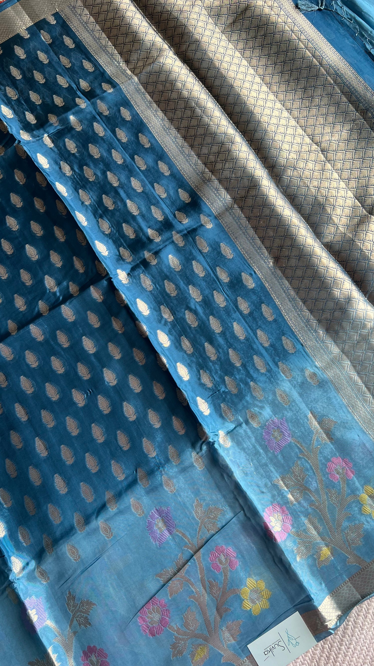 CREPE SILK SUV5656-SEABLUE