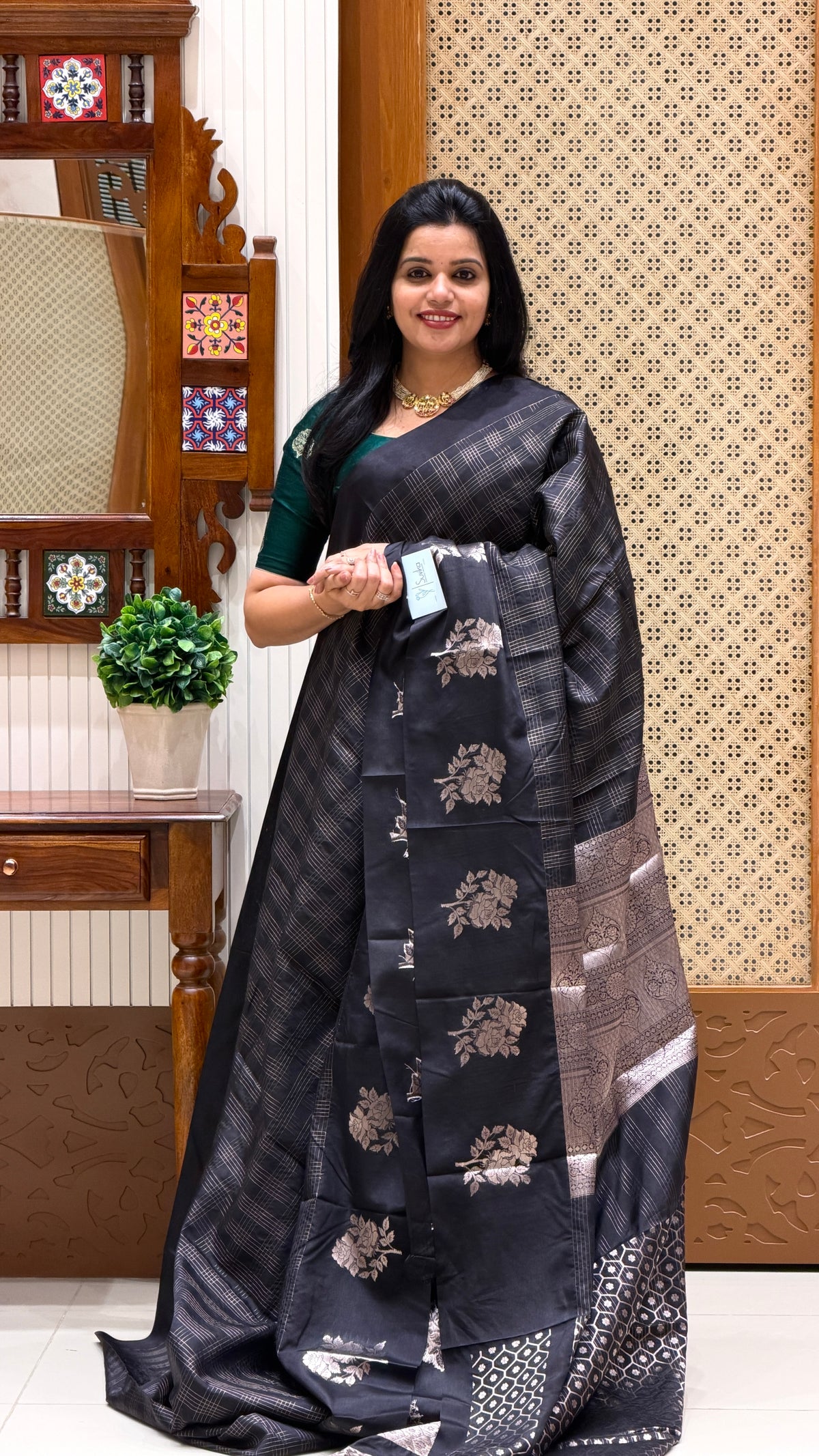 BANARASI SILK SUV5691-BLACK