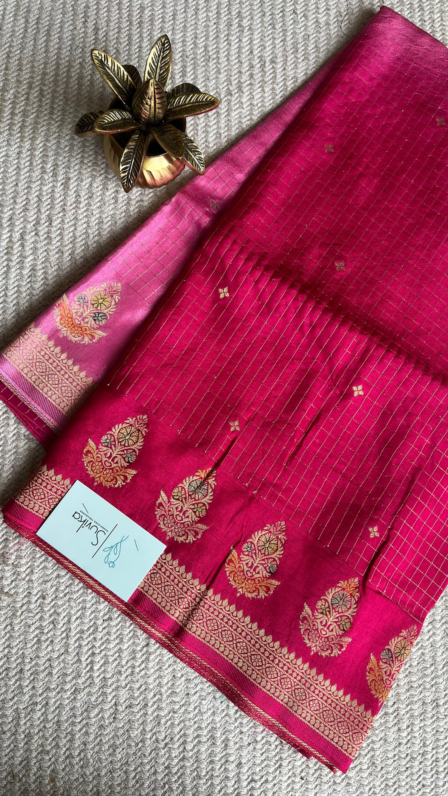 CREPE SILK SAREE SUV5288-PINK