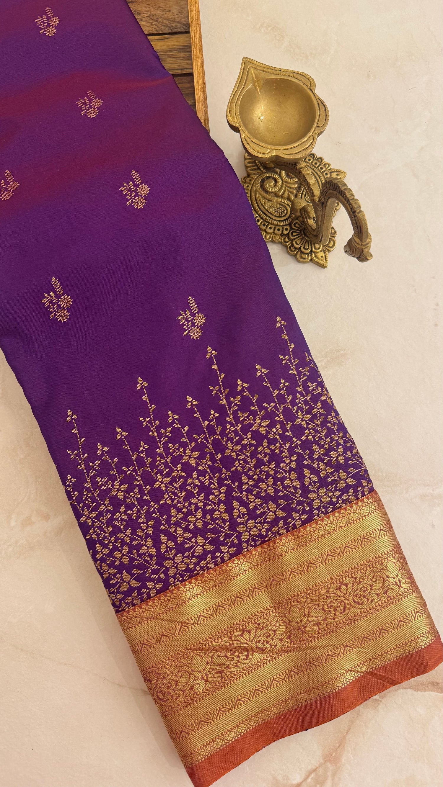 KANJIVARAM SILK SAREE SUV5616-PURPLE