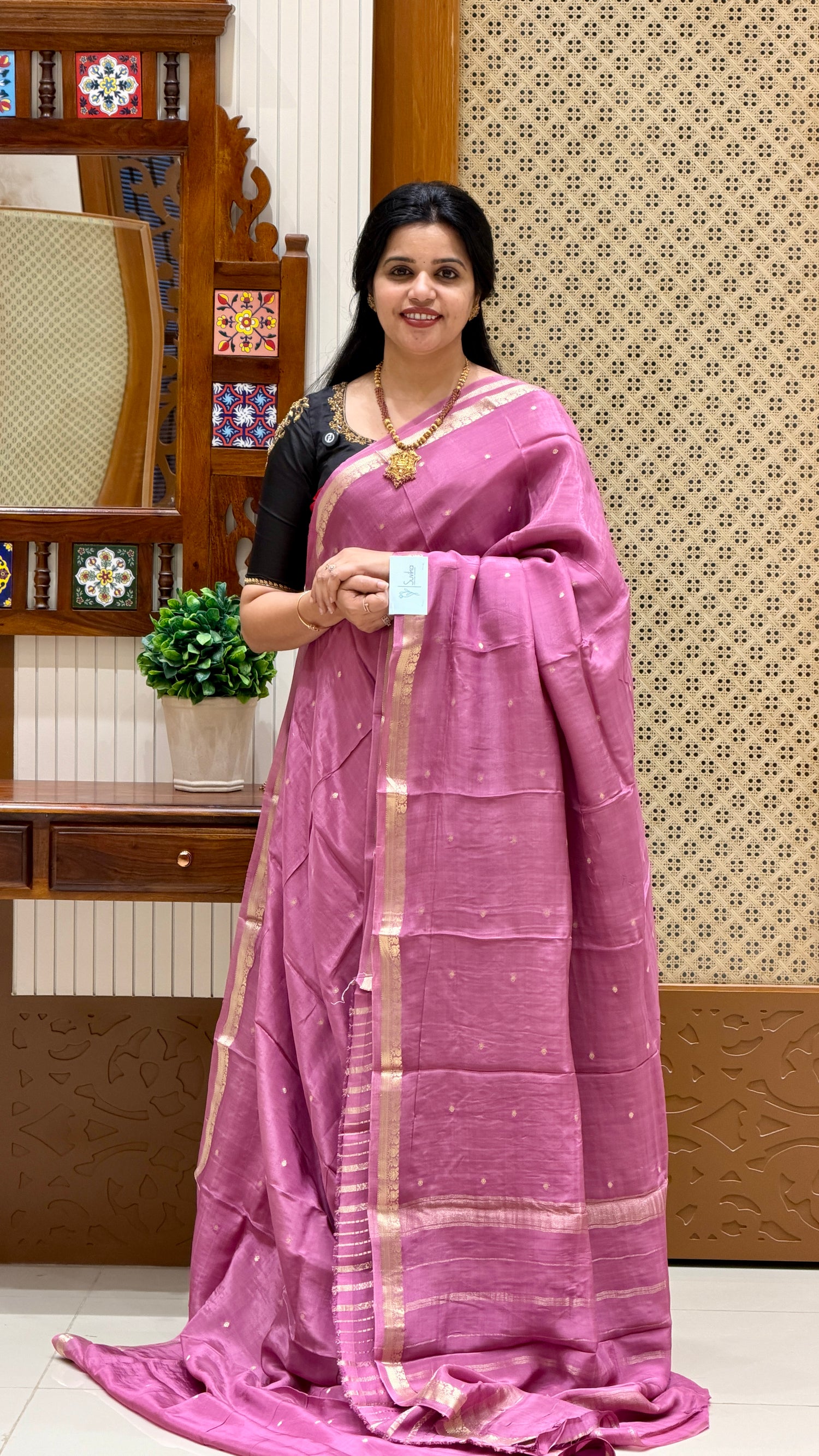 PREMIUM MYSORE SILK SAREE SUV5279-LAVENDER