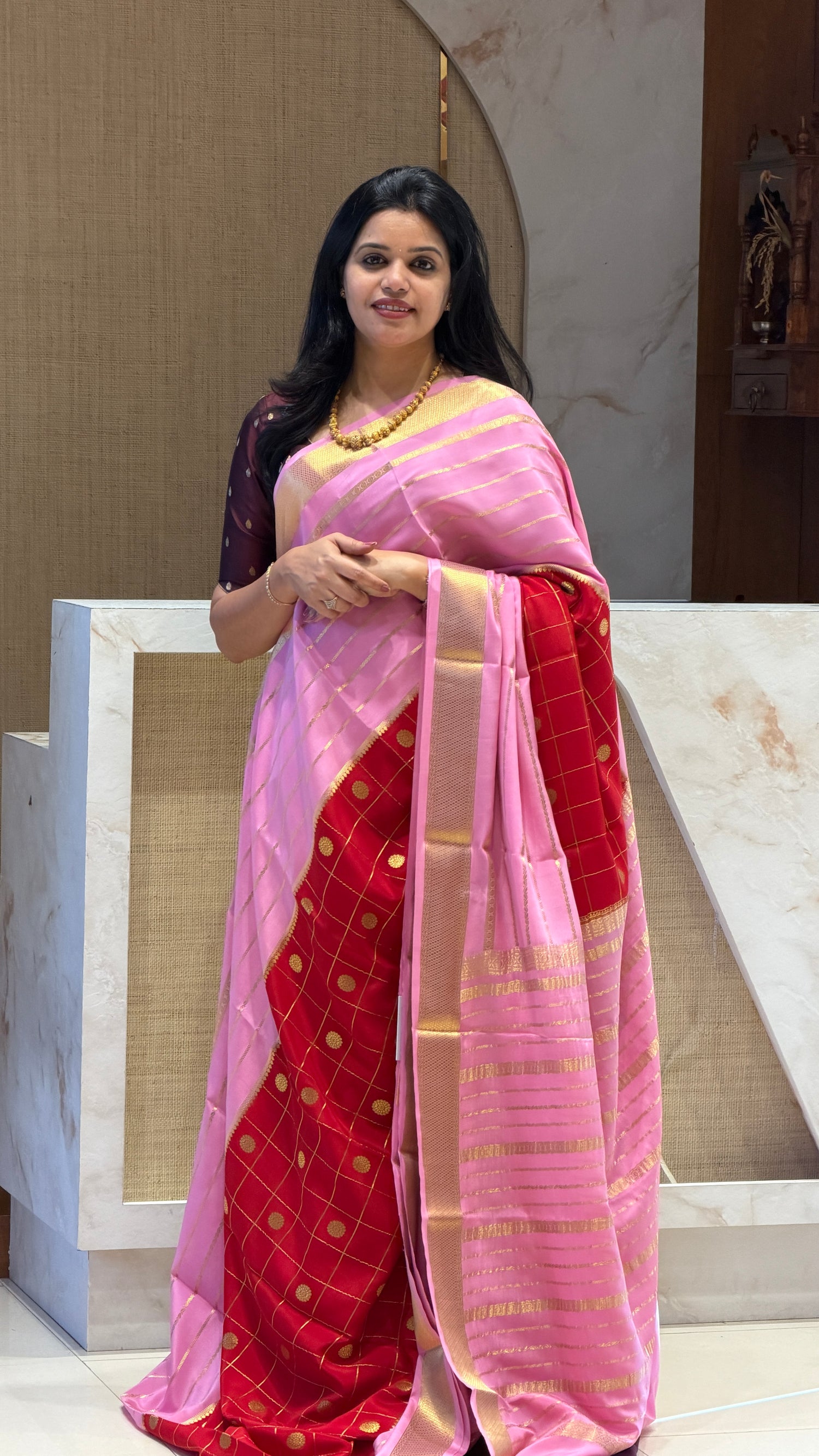 PSUV237-RED WITH BABYPINK