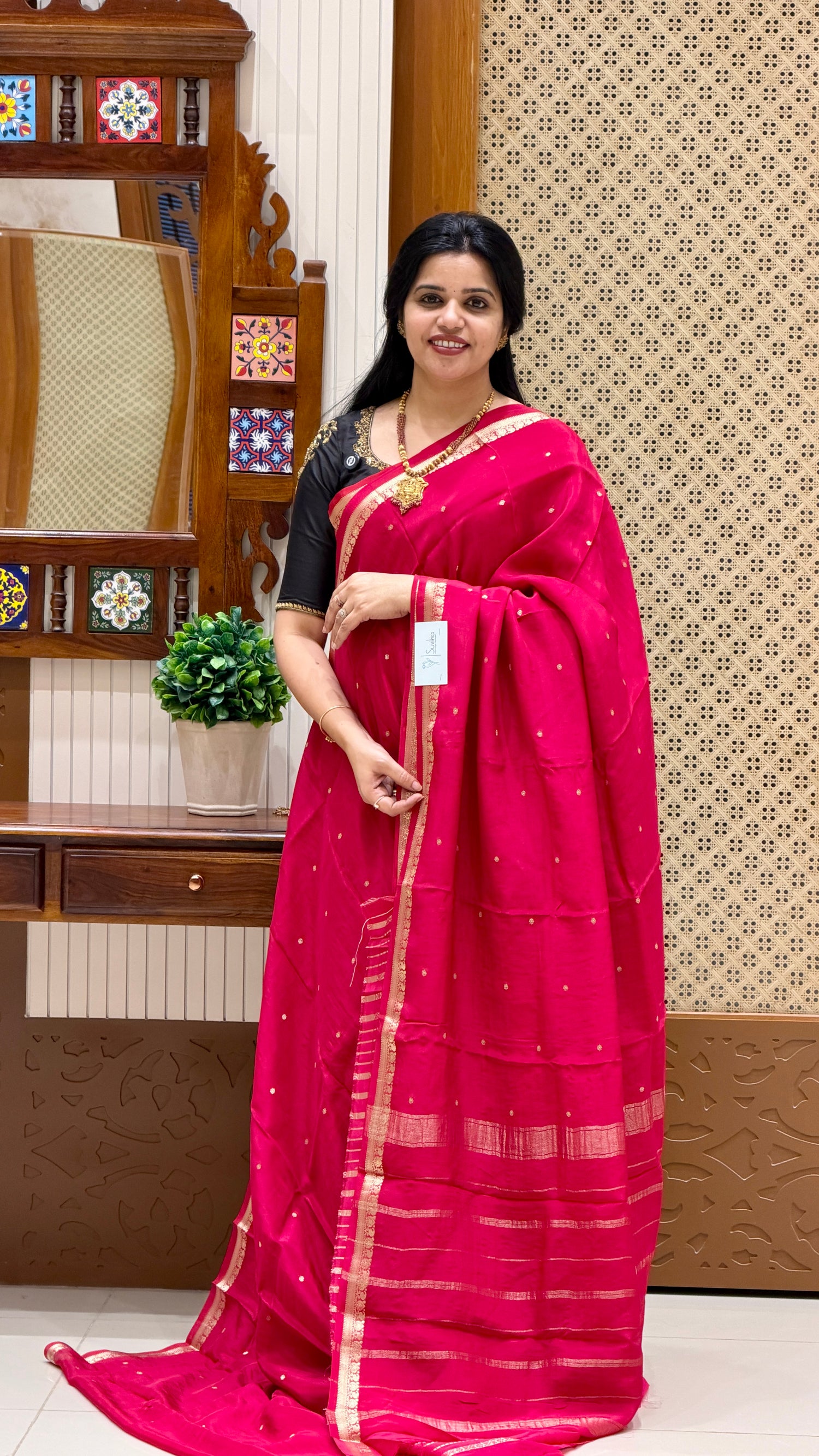 PREMIUM MYSORE SILK SAREE SUV5279-PINK