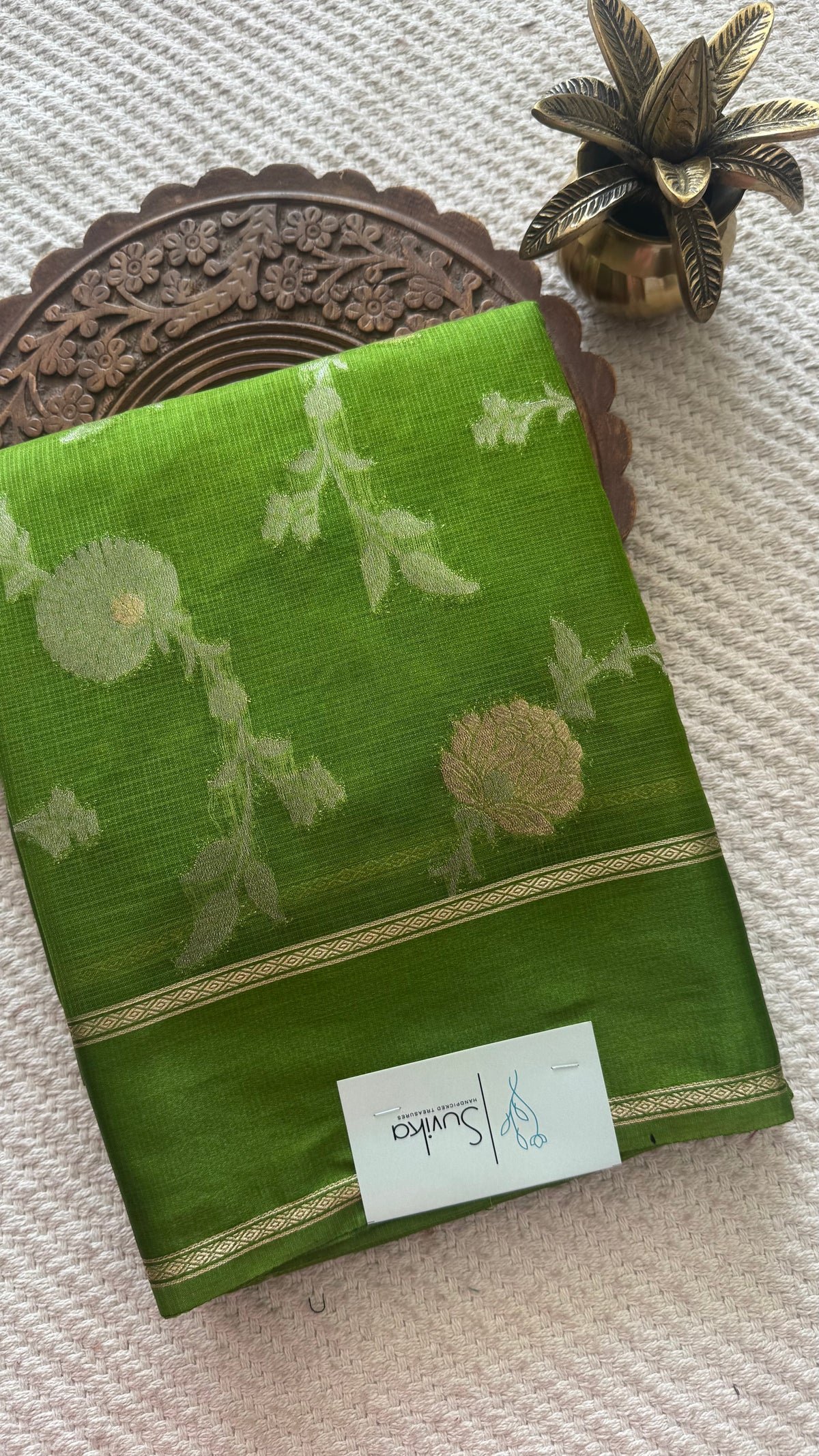 KOTA SILK SAREE SUV5889-GREEN