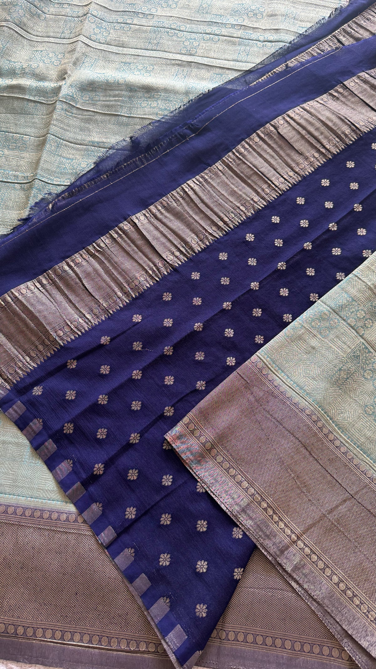 BANARASI GEORGETTE SUV5649-SEABLUE