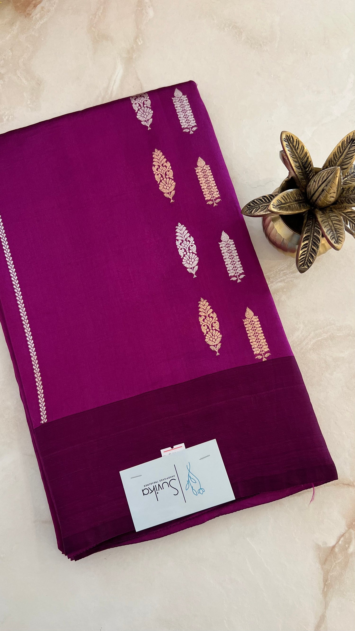 PSUV244-MAGENTA  PURE MANGO SILK SAREE