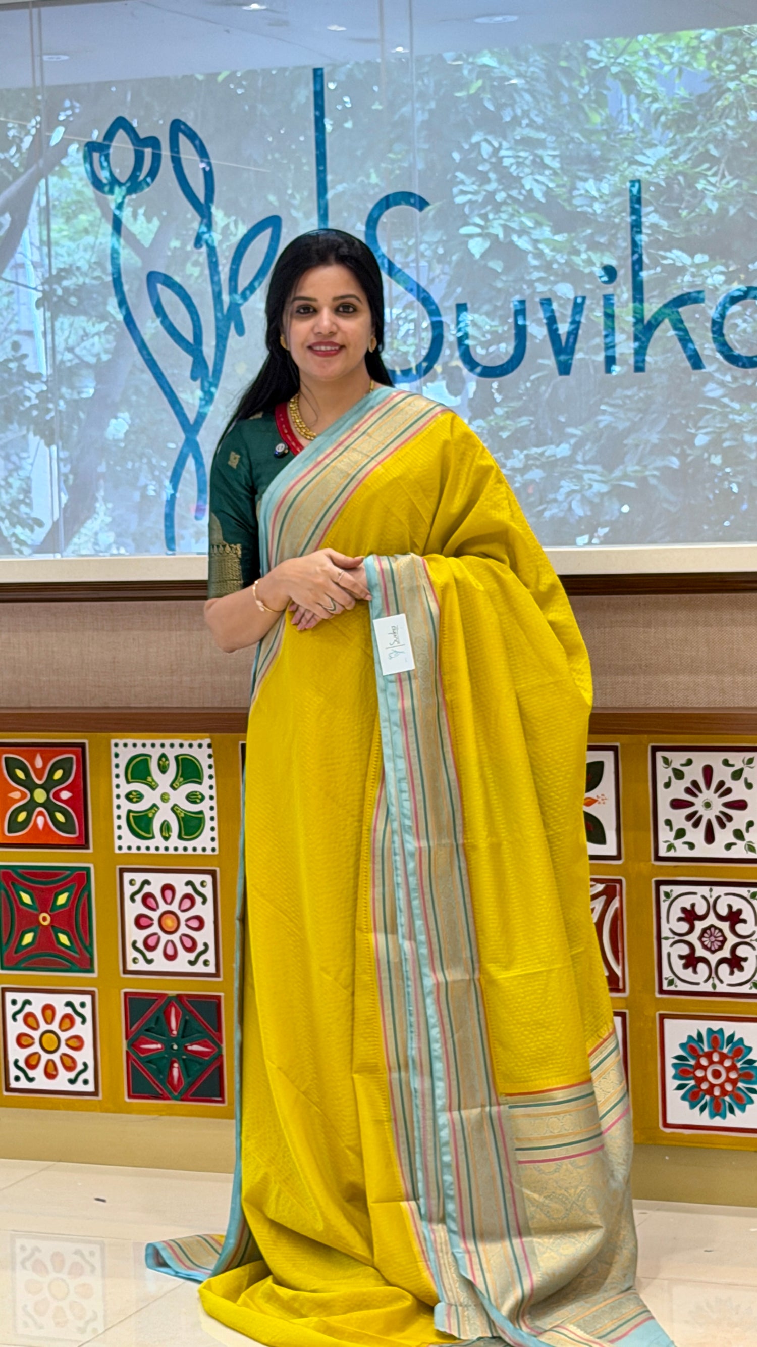 MYSORE CREPE SUV5605-MINTGREEN WITH SEAGREEN