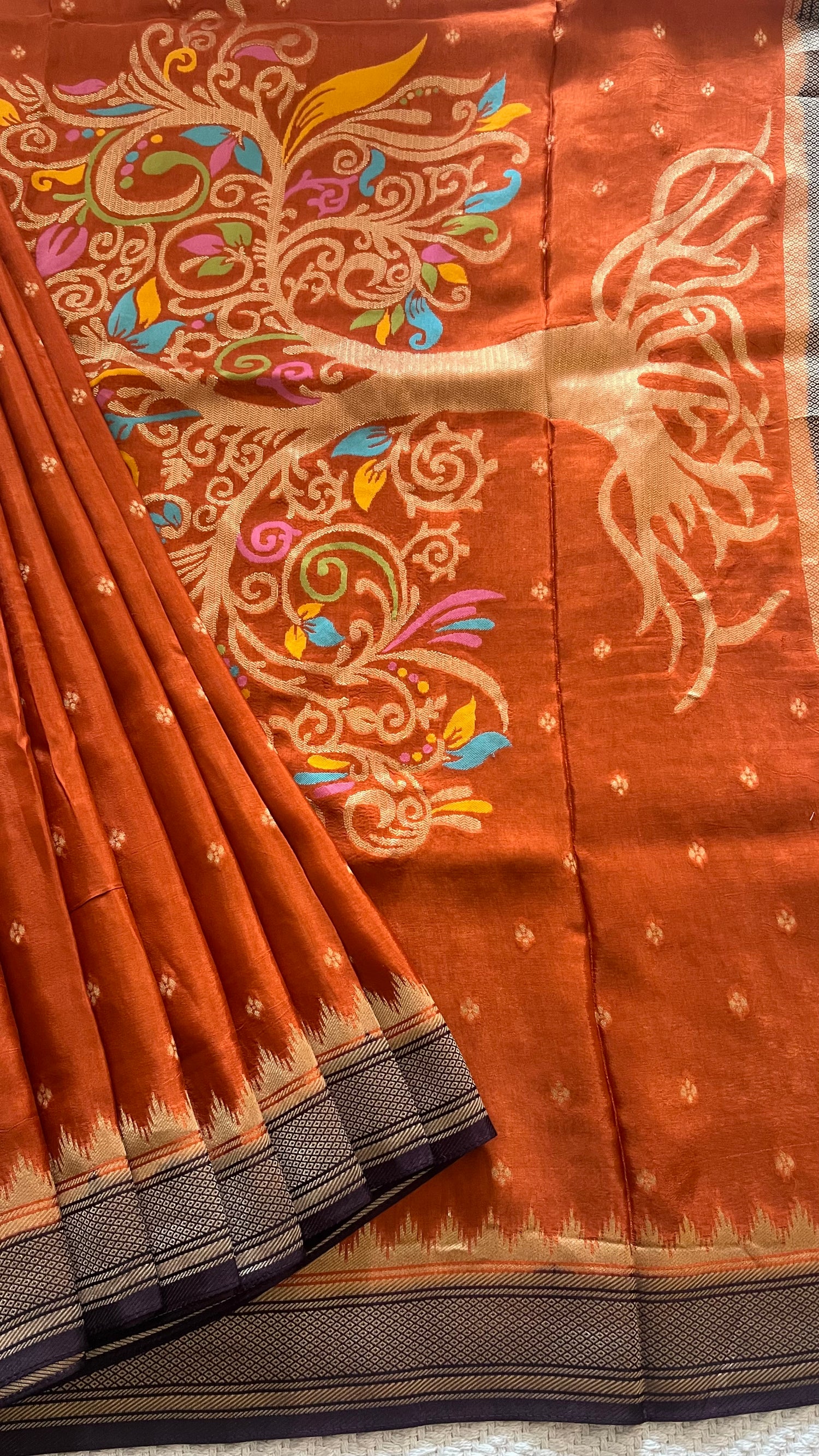 SUV4492-RUSTORANGE WITH COFFEEBROWN