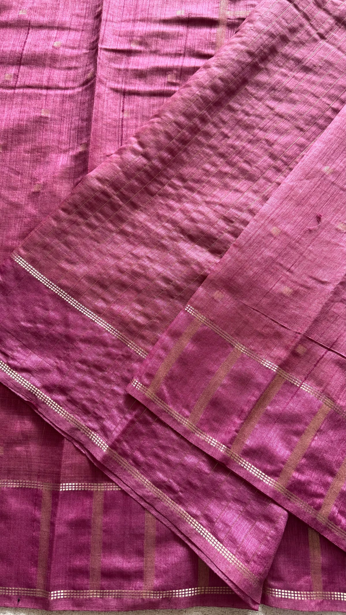 TUSSER SILK SAREE SUV5899-ONIONPINK