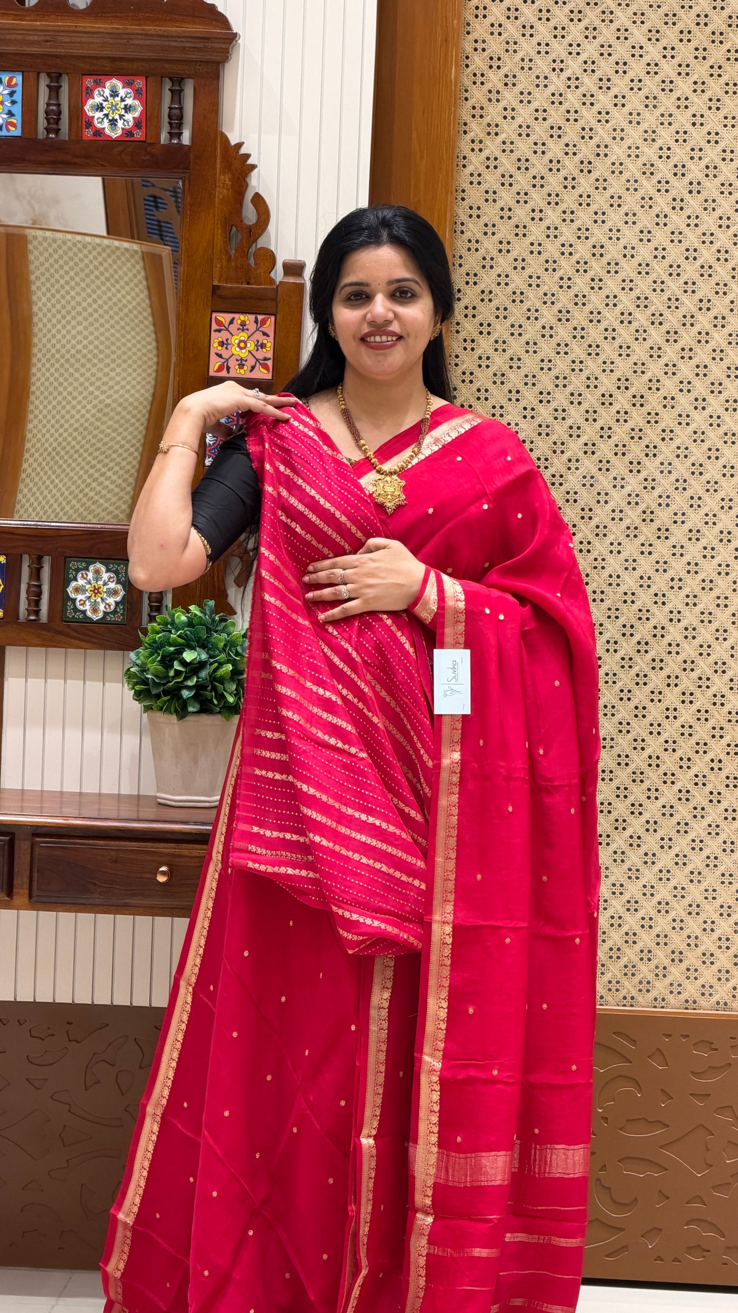PREMIUM MYSORE SILK SAREE SUV5279-PINK