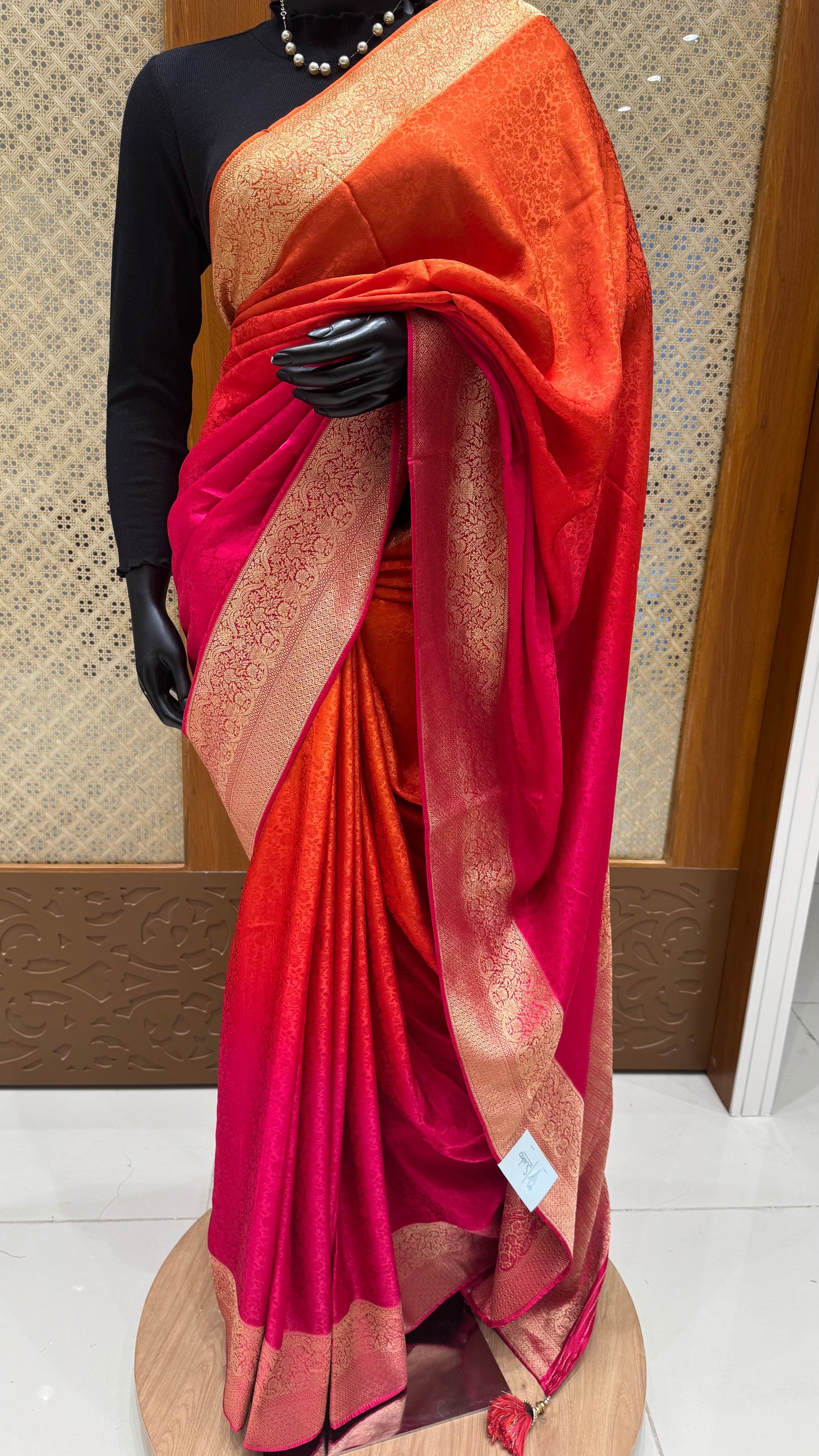 SUV4410-RANIPINK WITH ORANGE