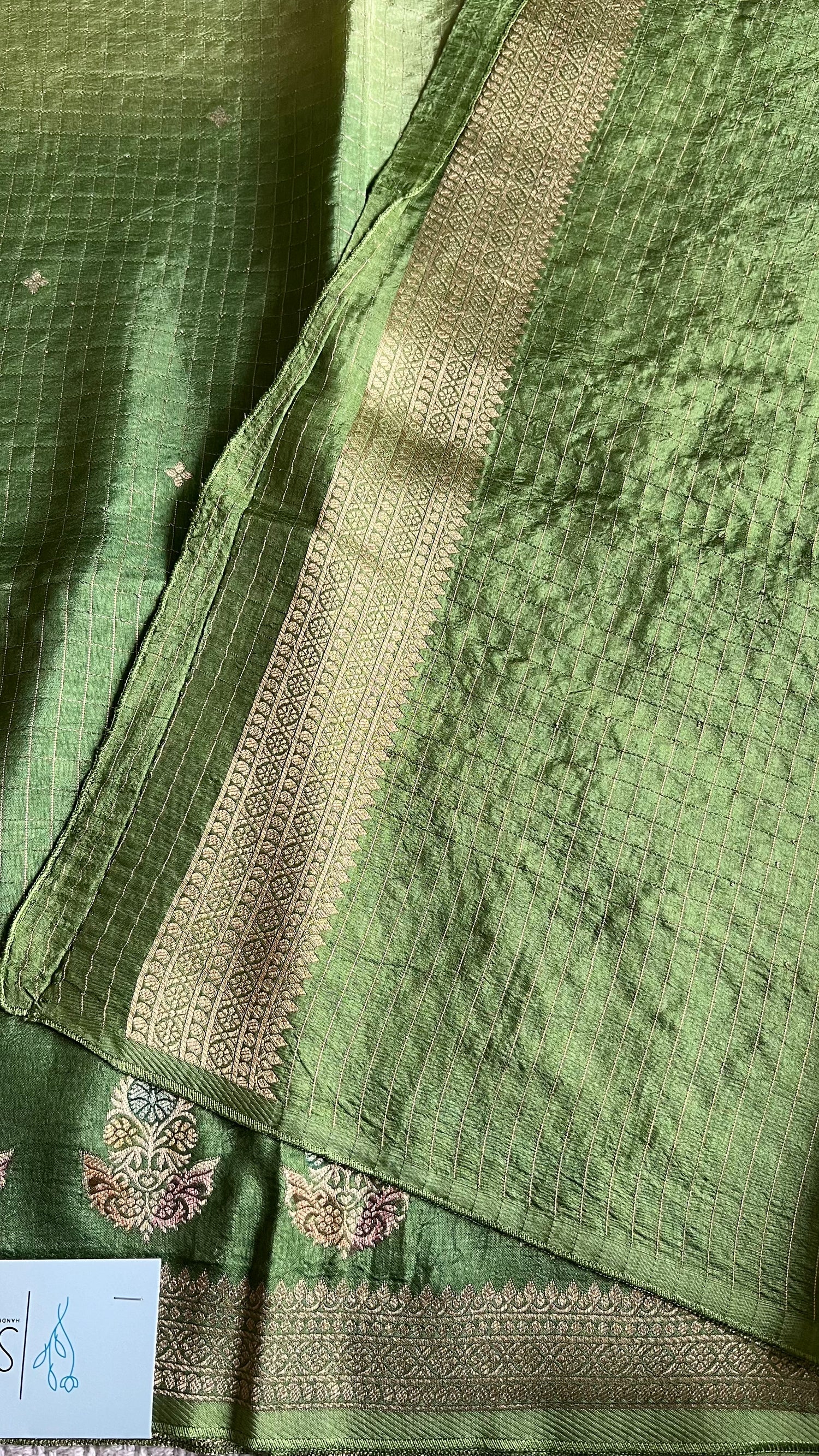 CREPE SILK SAREE SUV5288-GREEN