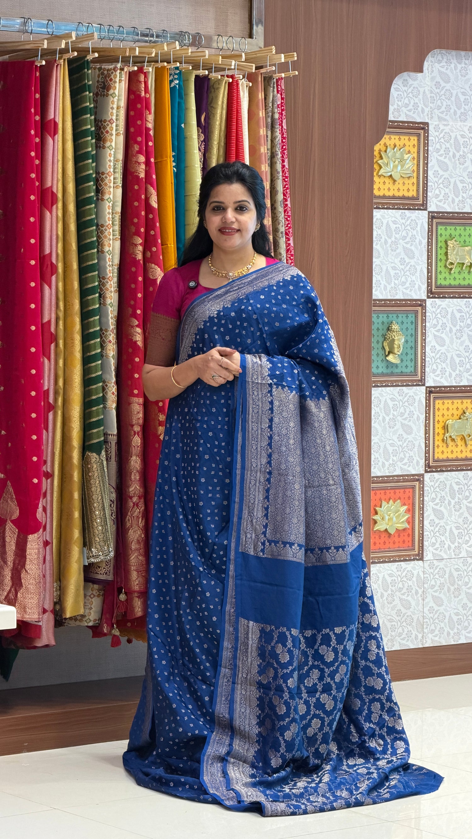 CREPE SILK SUV5697-SAPHIREBLUE
