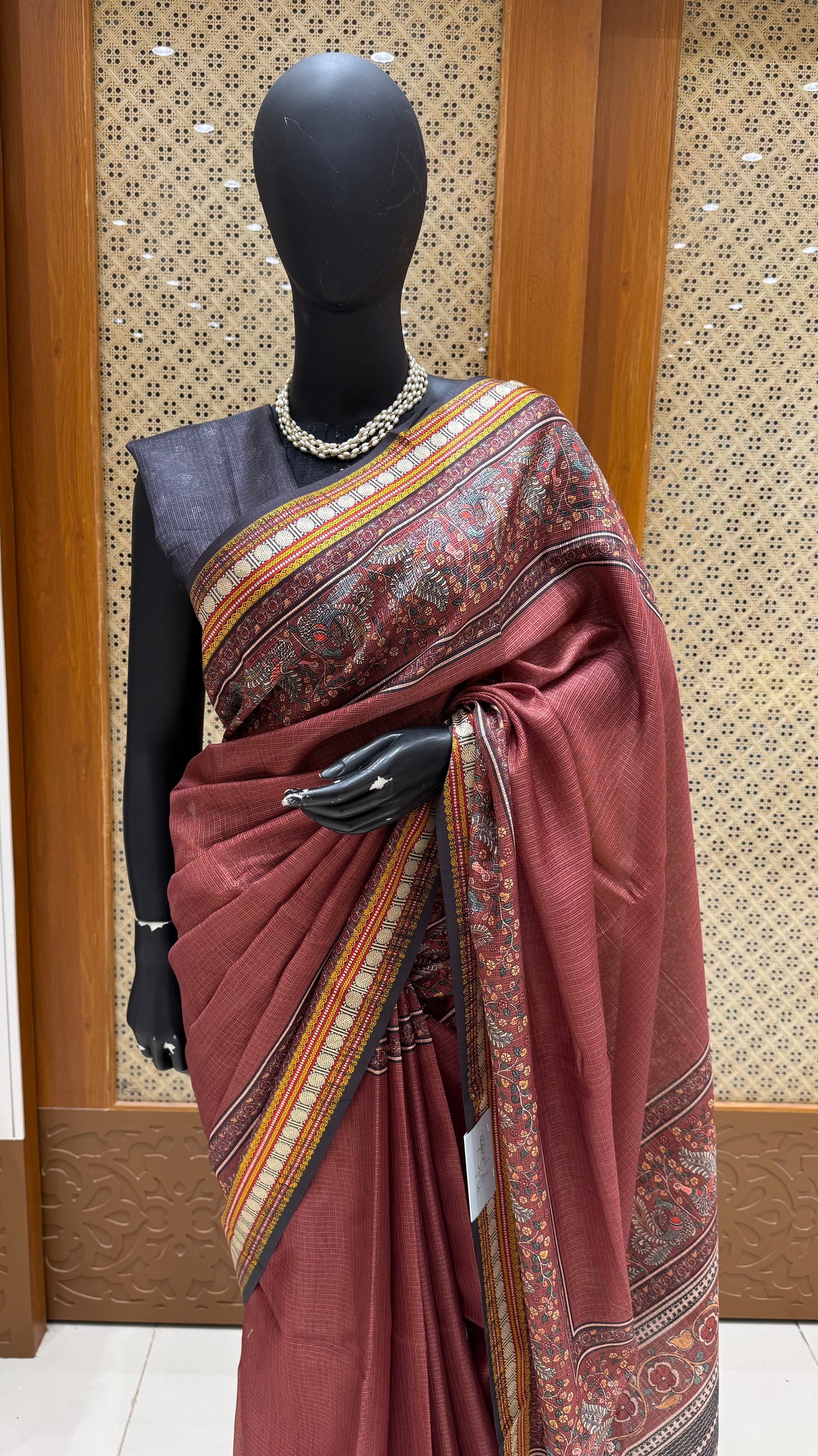 KOTA SILK SAREE SUV5542-COPPER