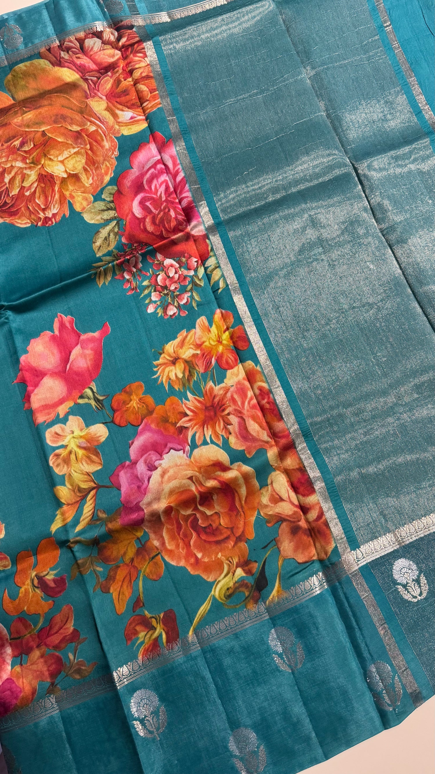 PURE CHINIYA SILK PSGM186-SEABLUE