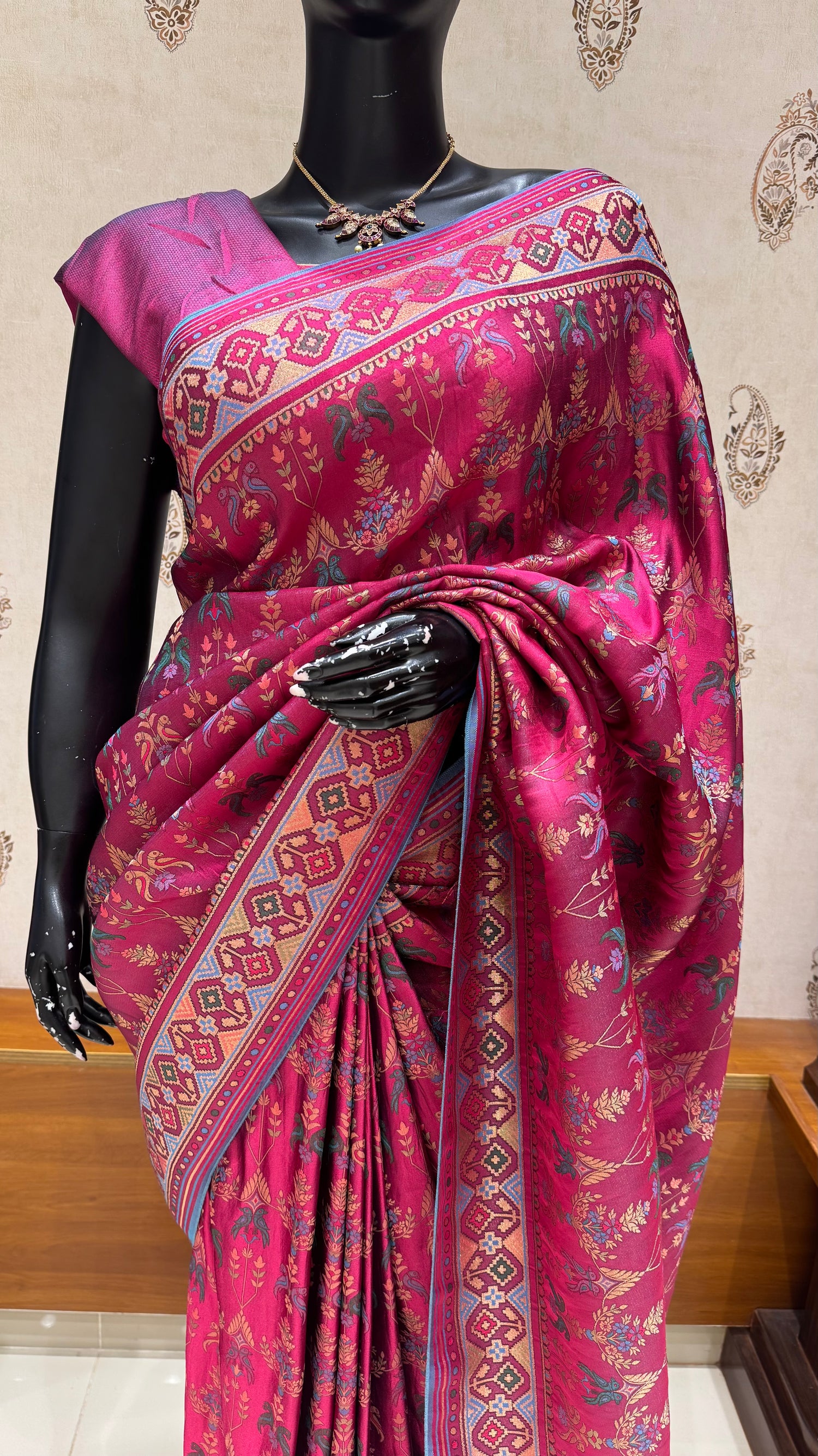 SATIN CREPE SUV5465-PINK