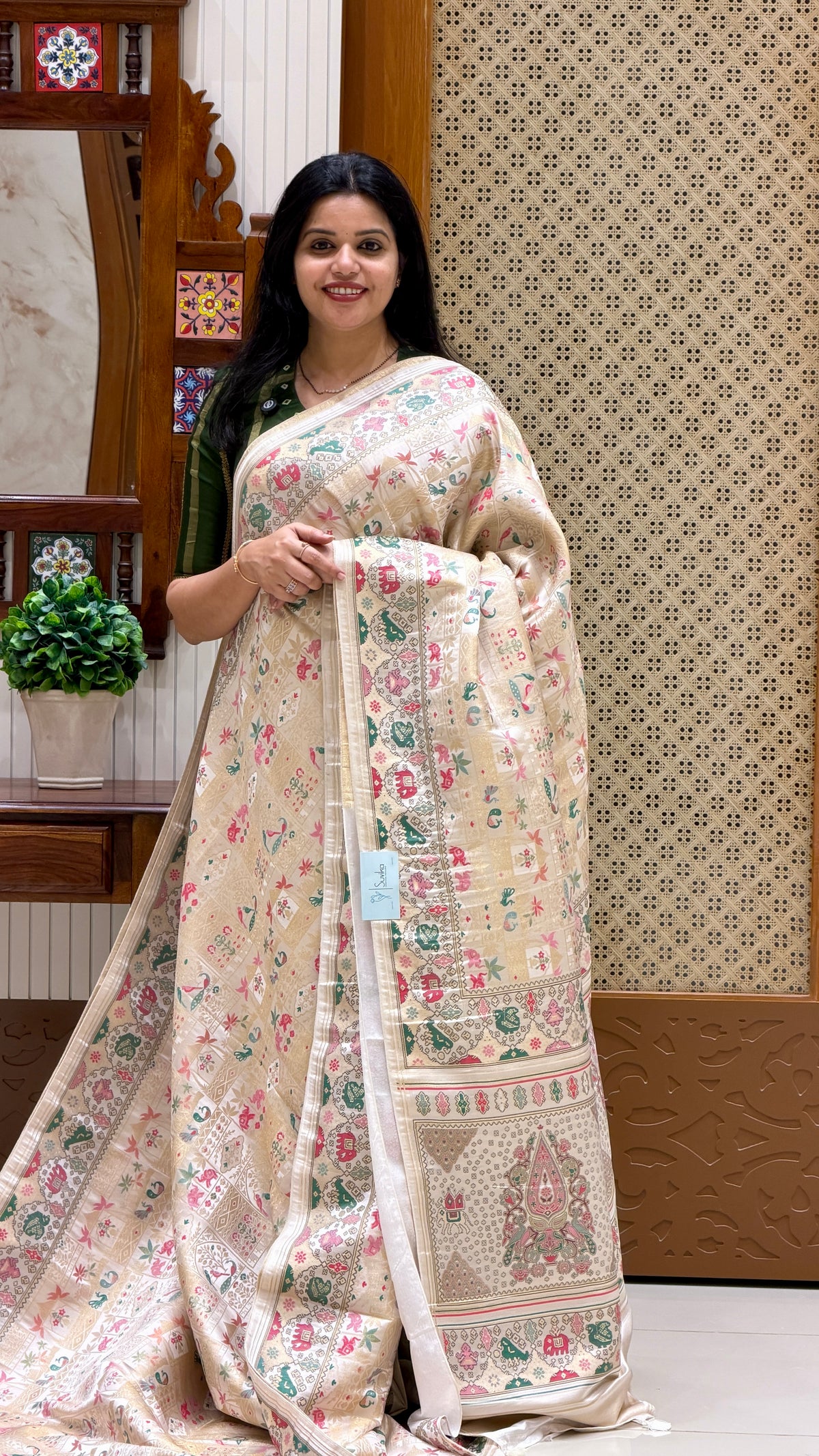 SATIN CREPE SUV5468-WHITE