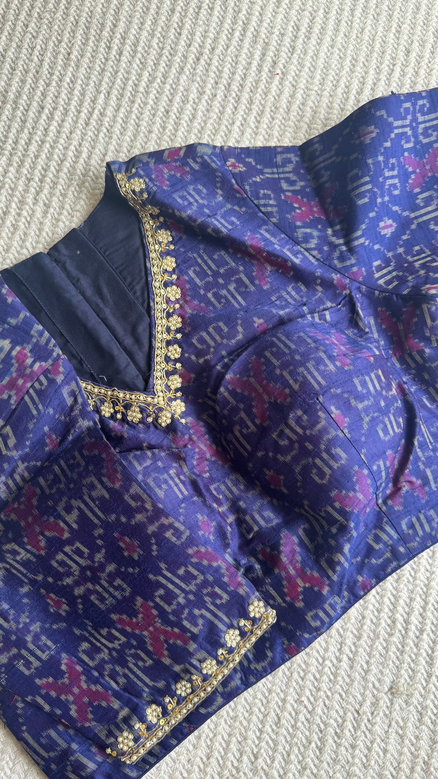 SUV4712-BLUE(ready made blouse)