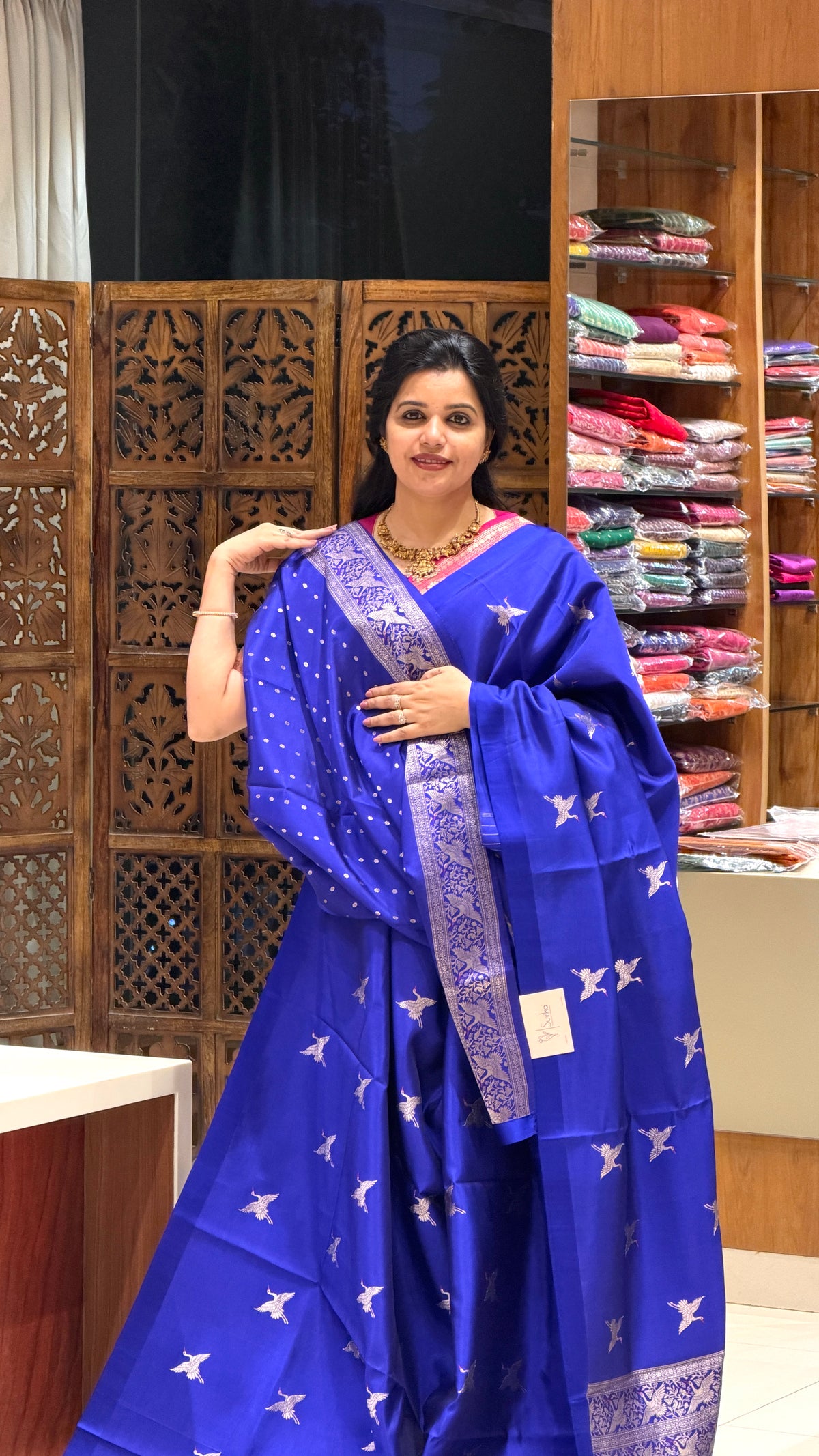 PURE BANARASI SOFT SILK PSGM427-ROYALBLUE