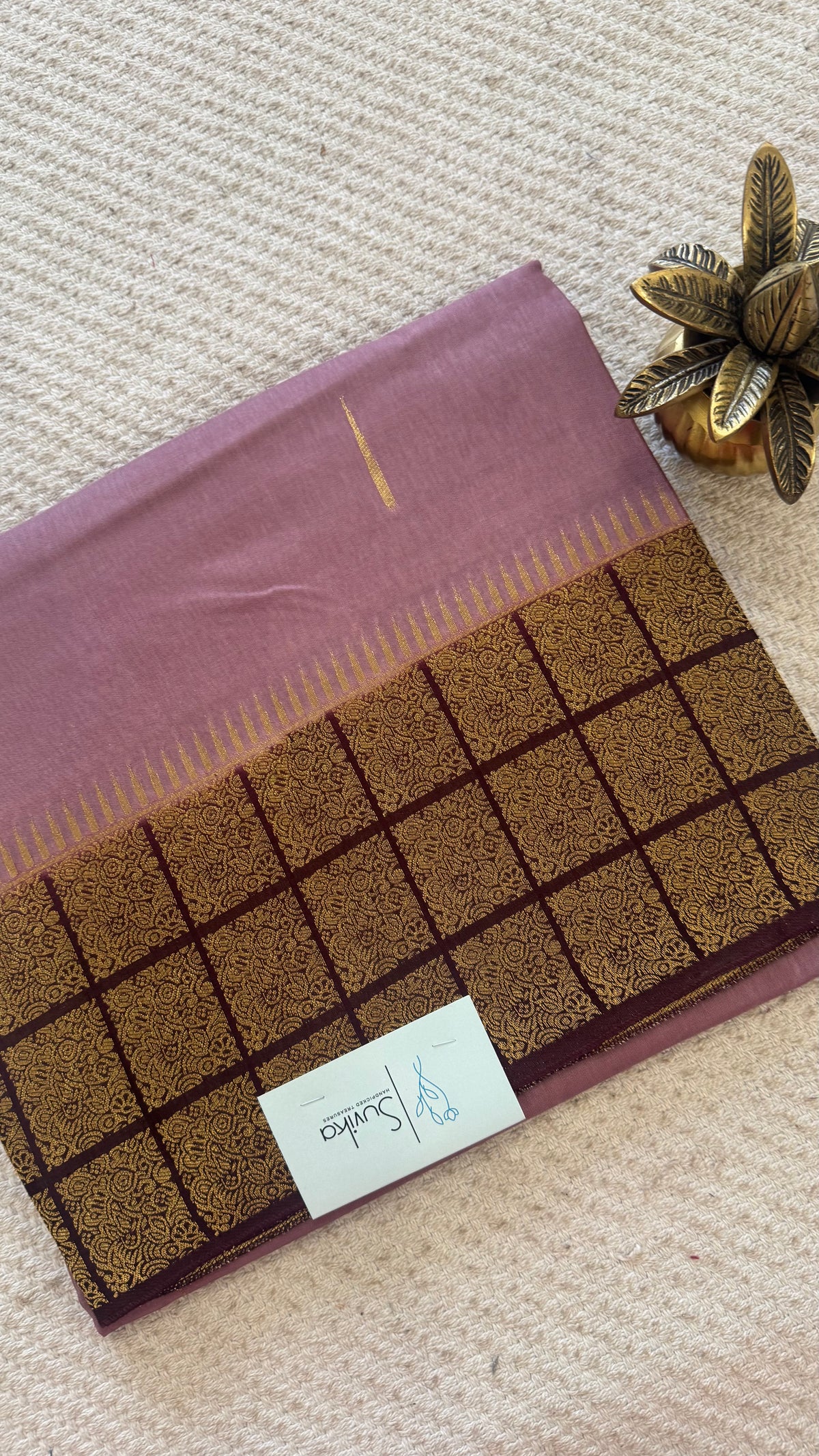 DOLA CREPE SILK SAREE SUV5872-DUSTY LAVENDER