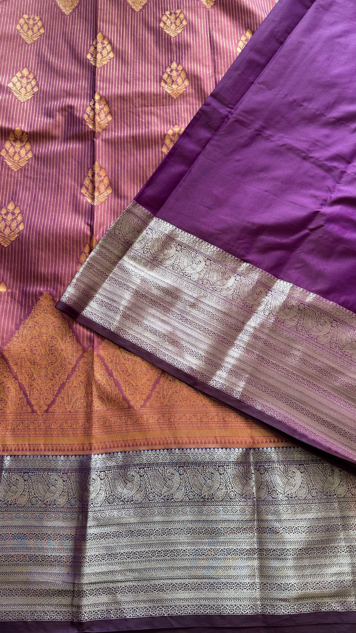 KANJIVARAM SILK SAREE SUV5614-ONIONPINK