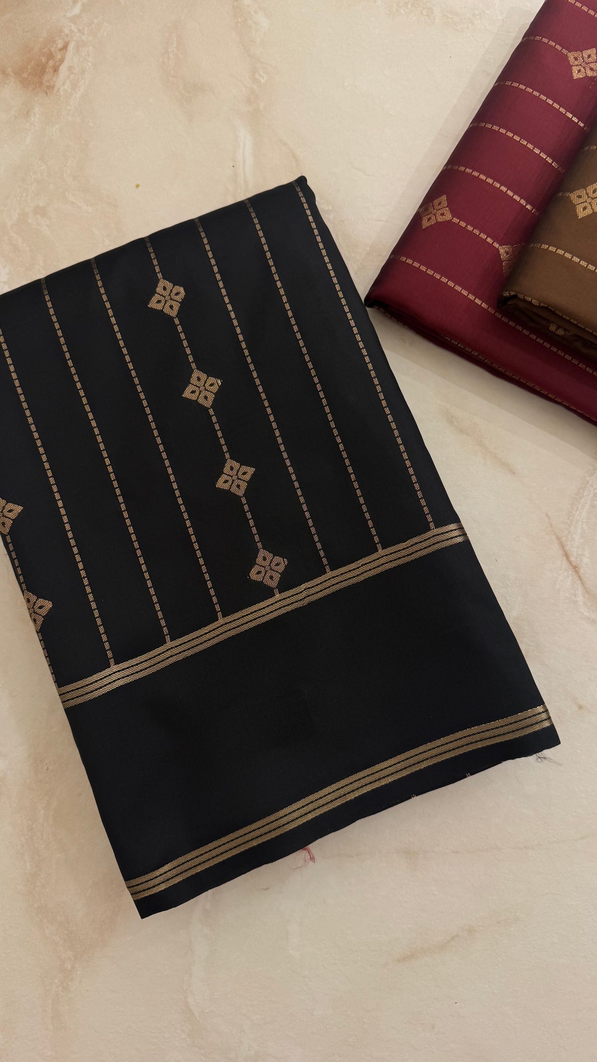 SEMI SILK SAREE SUV5810-BLACK