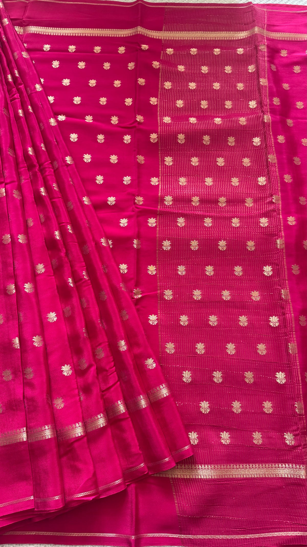 MYSORE CREPE SAREE SUV5858-PINK