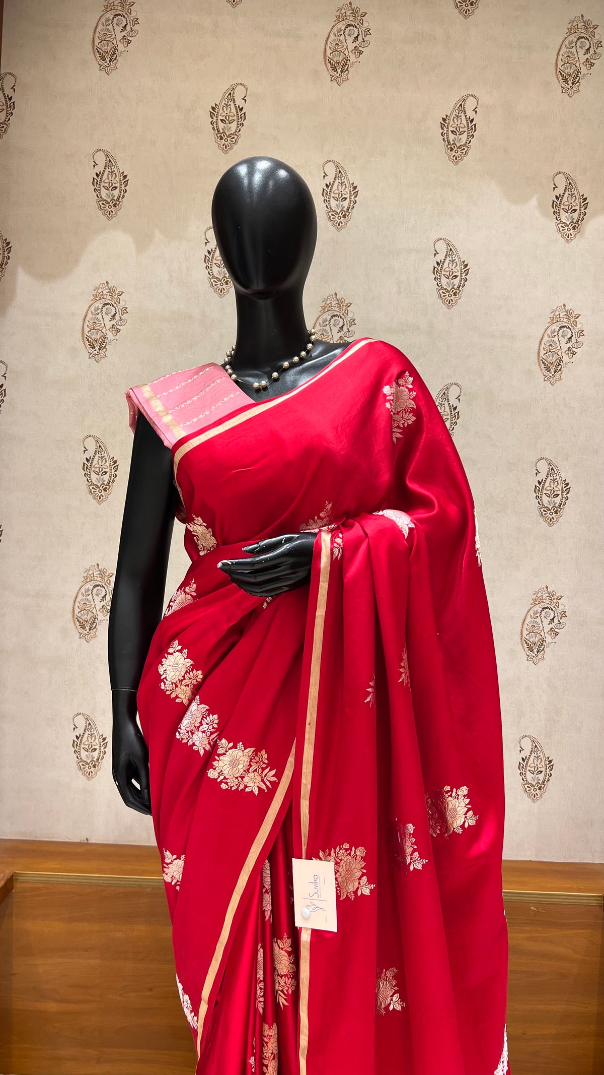 PURE SATIN SILK PSGM481-RED