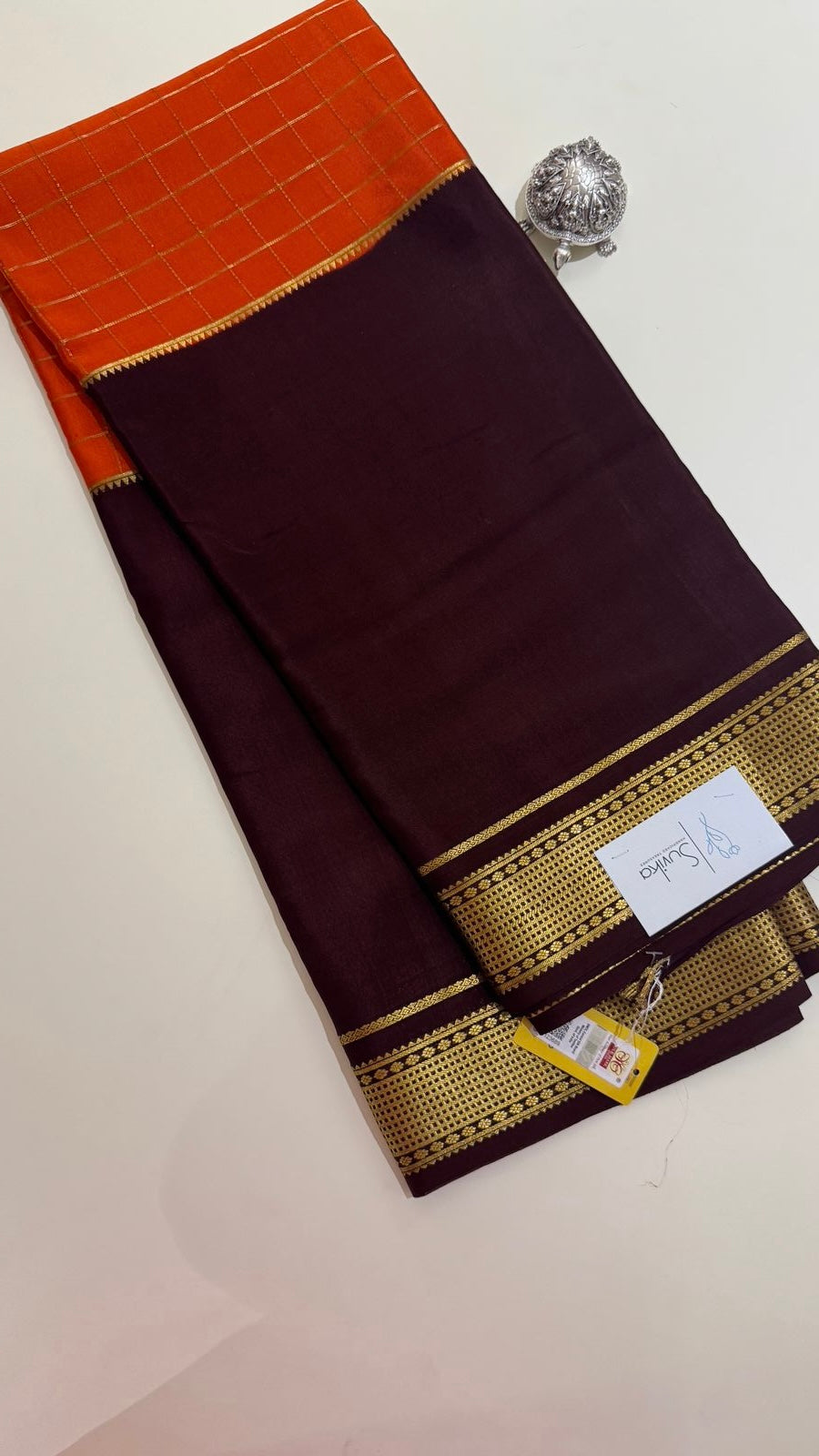 PSUV175-ORANGE WITH COFFEE BROWN