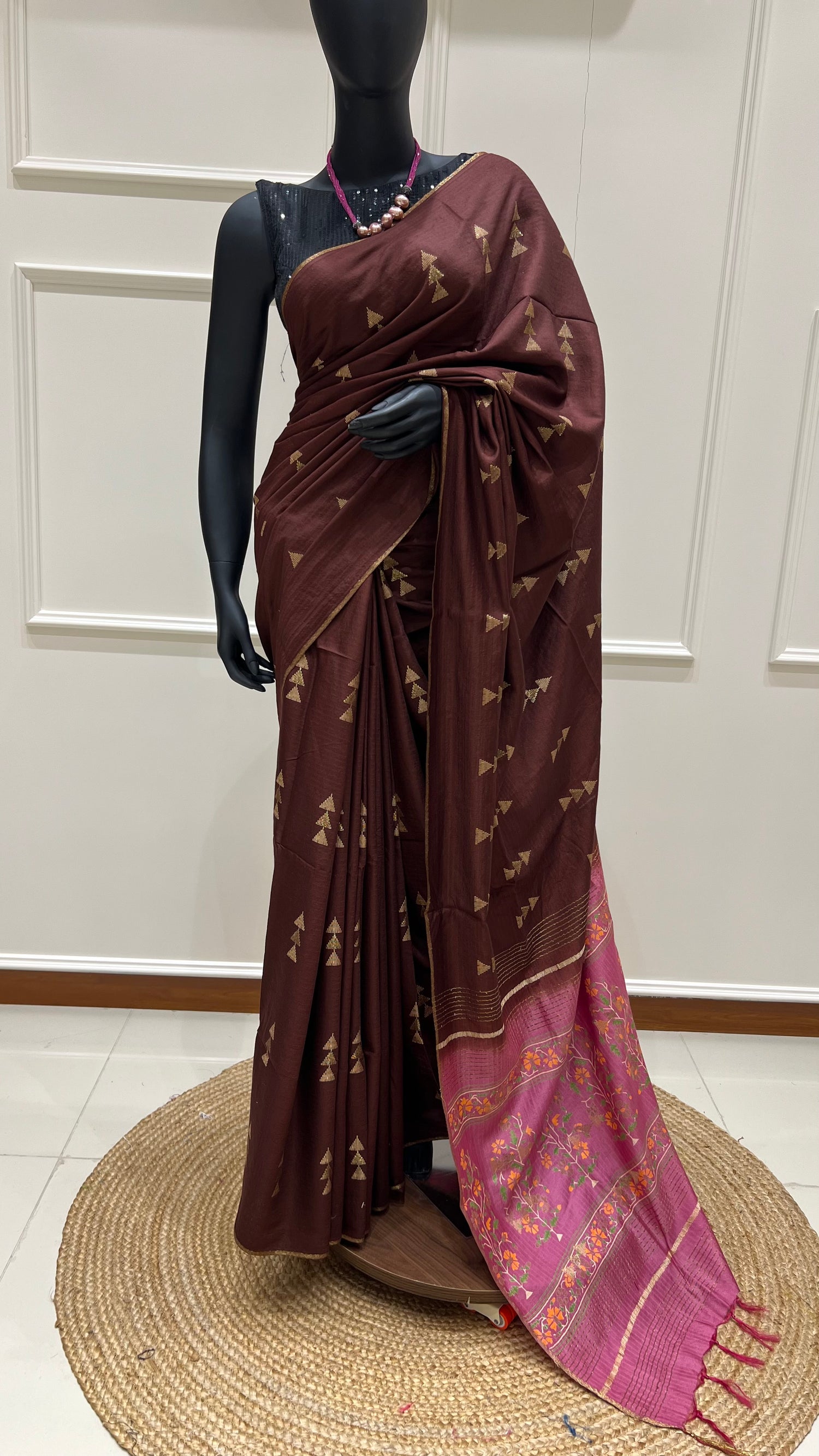 SUV3925-COFFEEBROWN WITH ONIONPINK