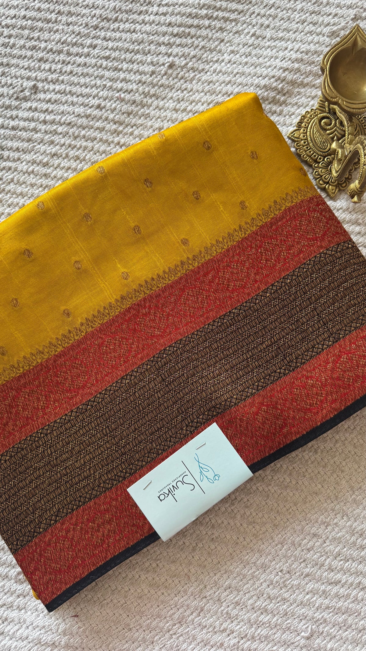 BANARASI DUPION SILK SUV5723-YELLOW