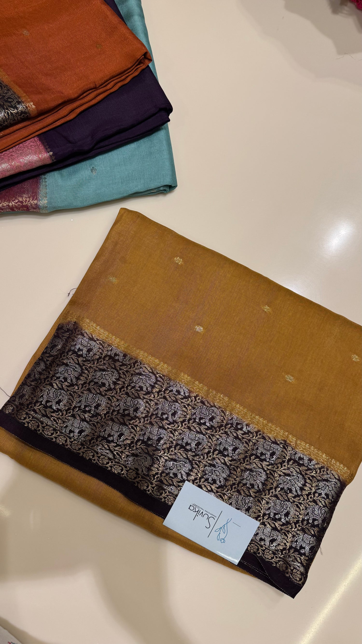 SUV5390-MUSTARD WITH COFFEEBROWN