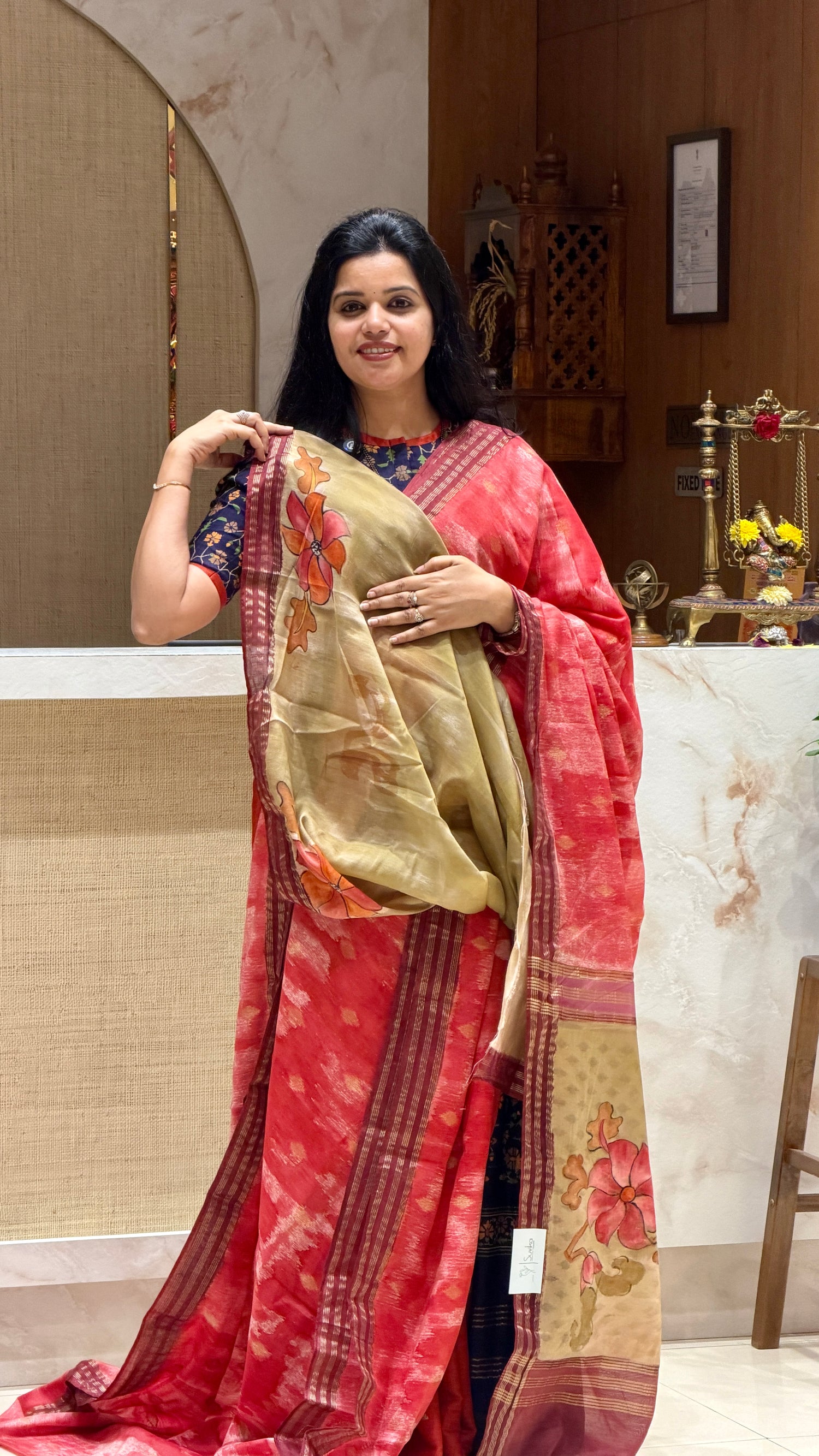 SUV4019-CHICKU WITH MAROON