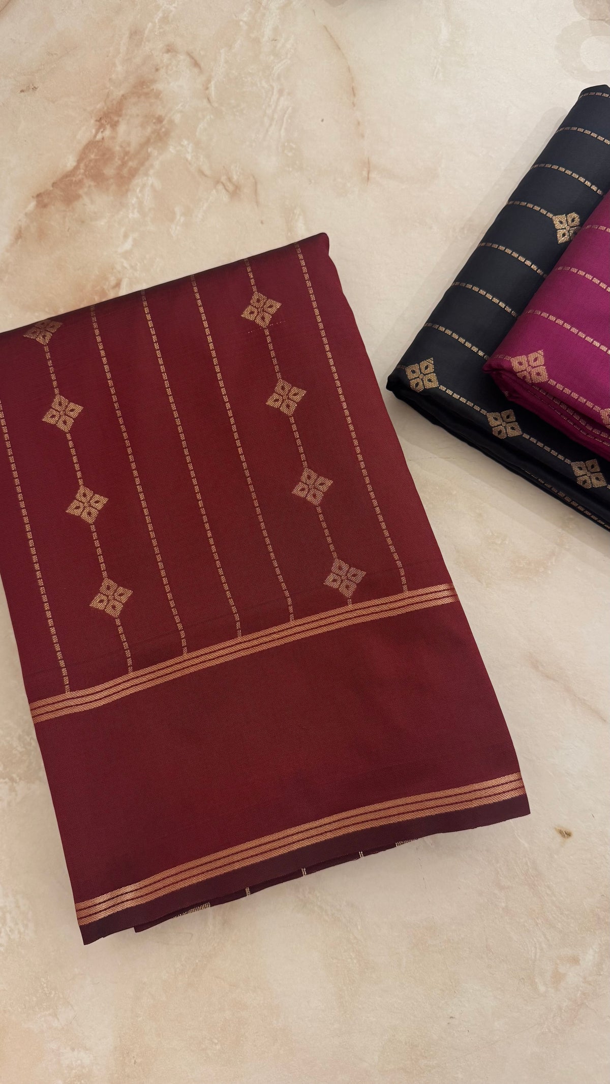 SEMI SILK SAREE SUV5810-MAROON