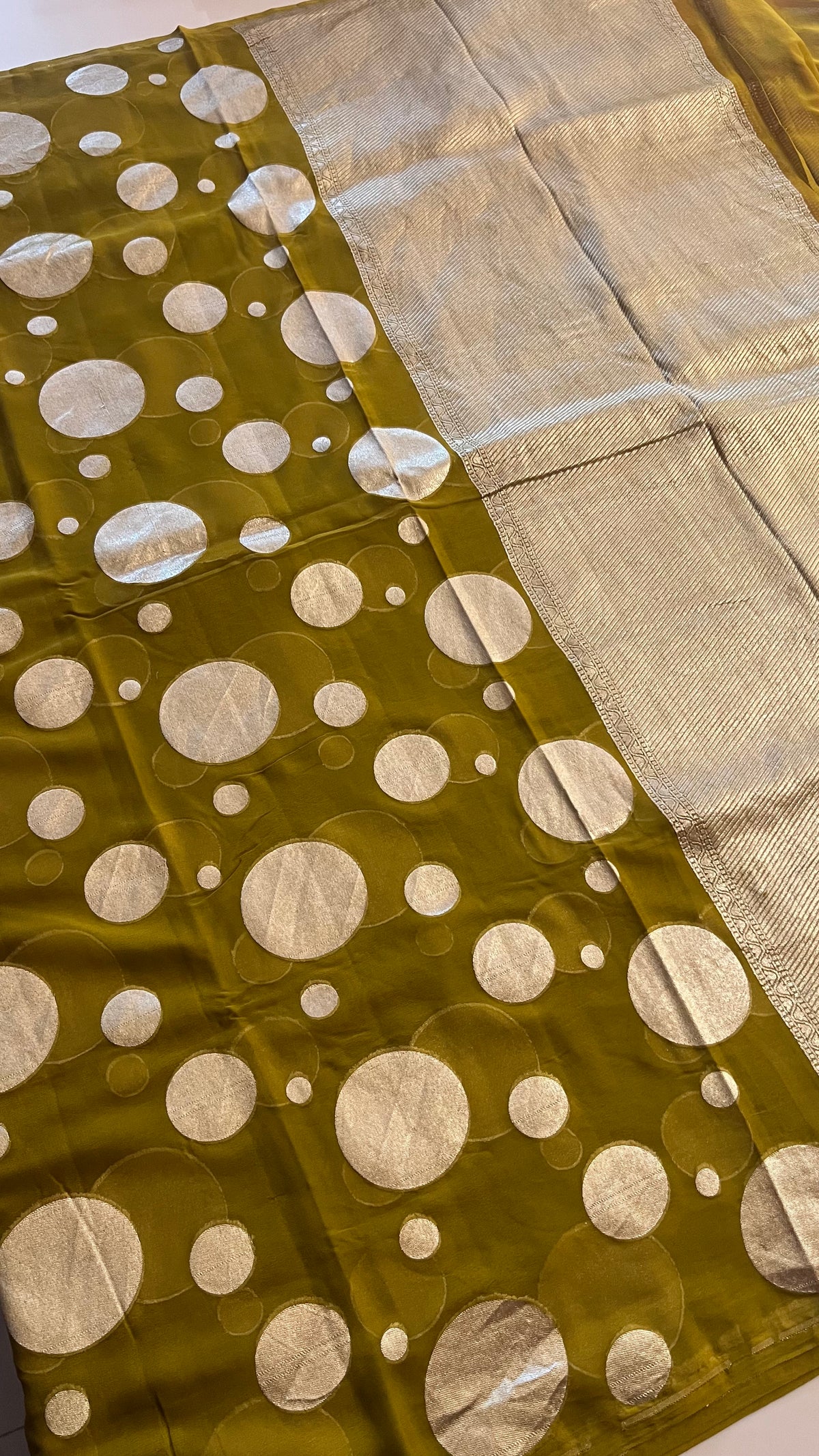 PURE CHIFFON GEORGETTE PSBS215-MEHENDIGREEN