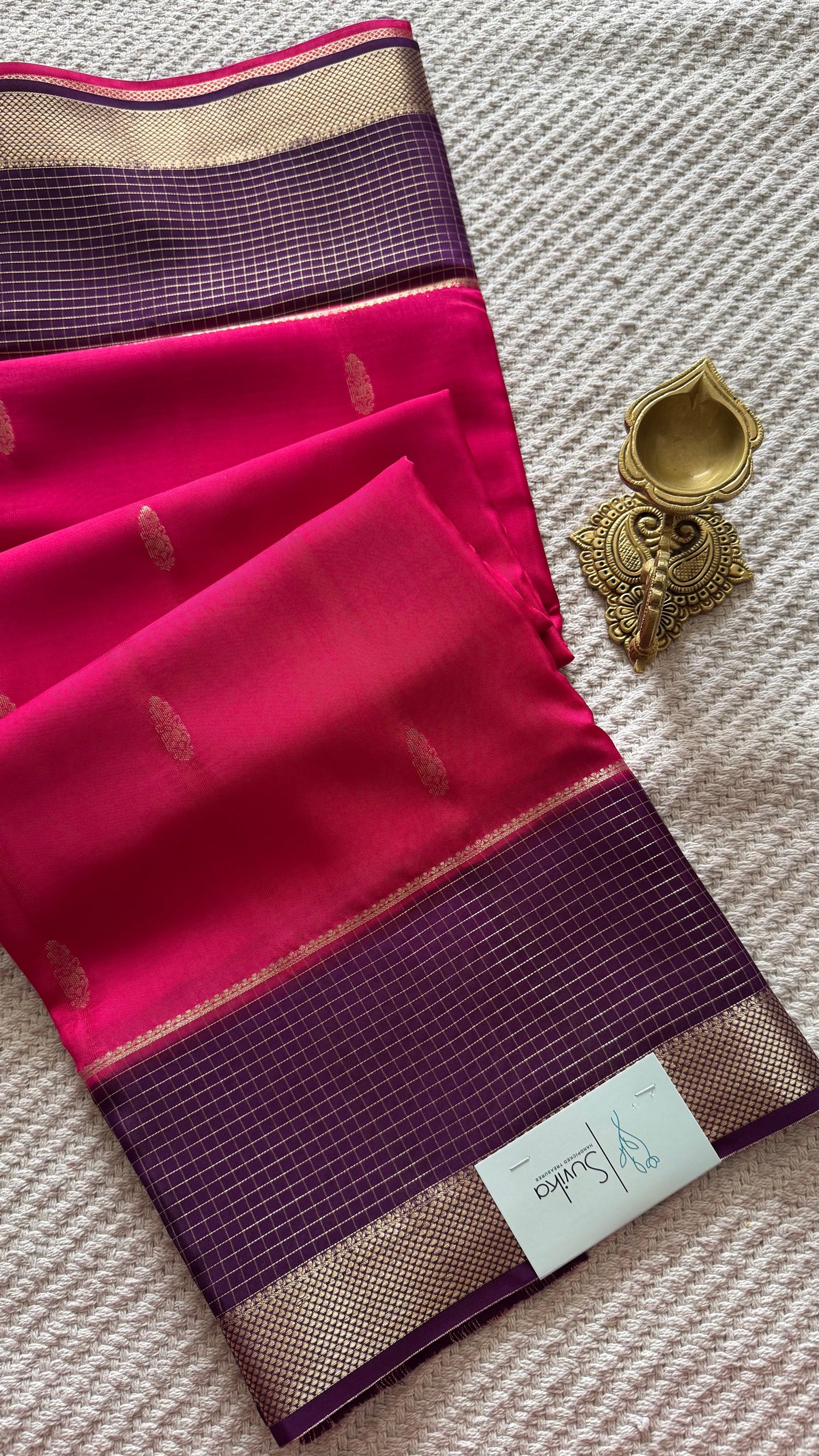 MYSORE CREPE SILK SAREE SUV5601-PINK