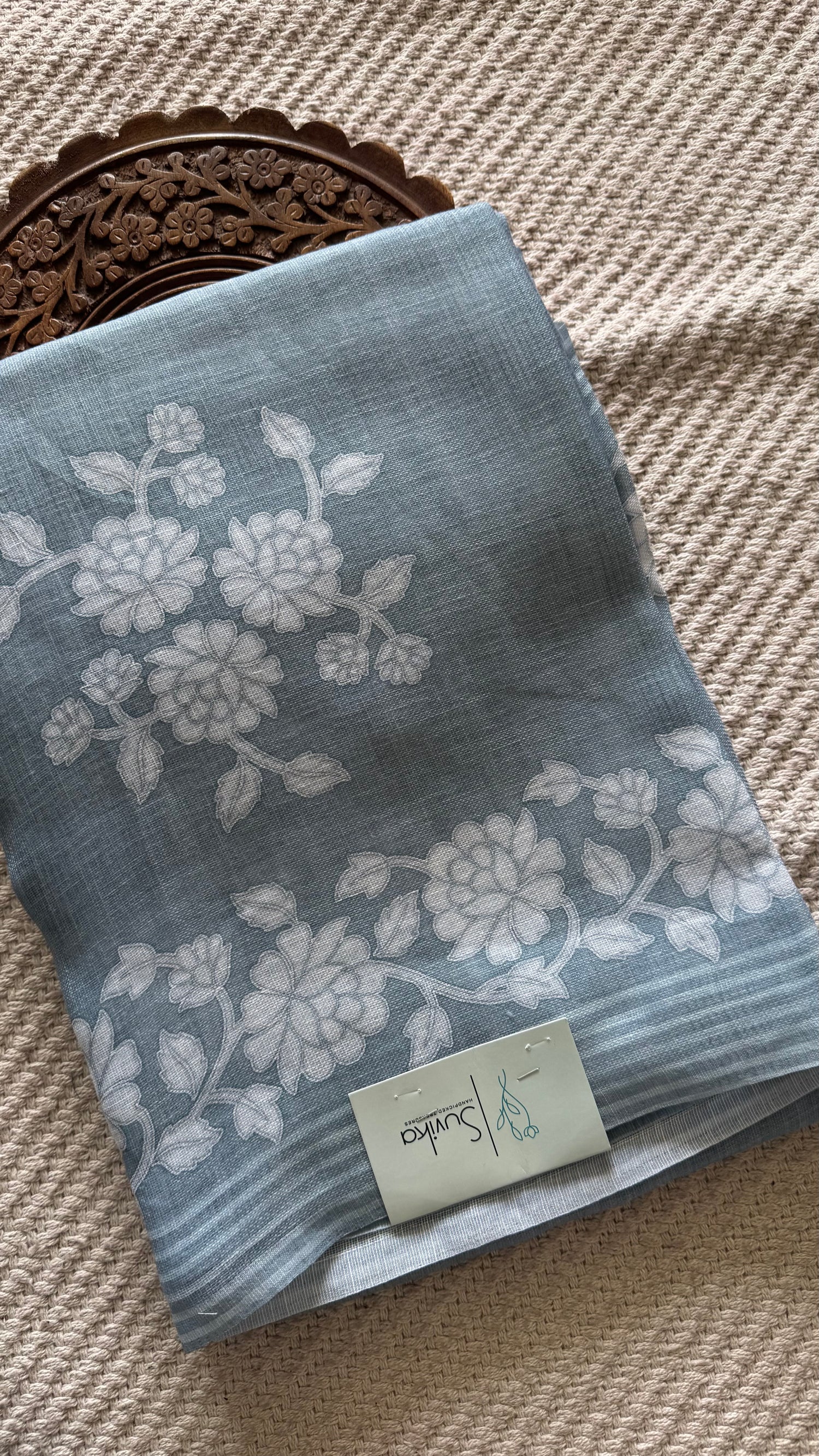 LINEN TISSUE SUV4945-SEABLUE