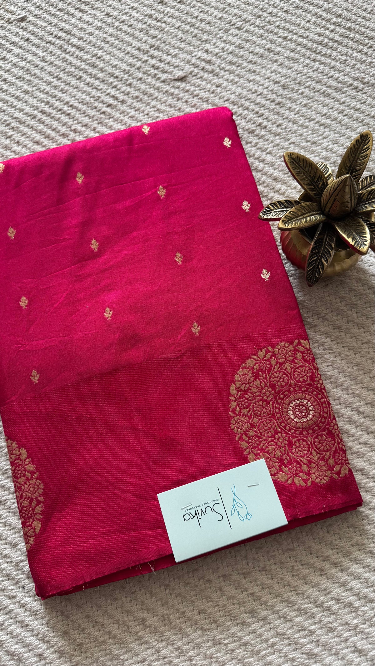 CREPE SILK SAREE SUV5837-PINK