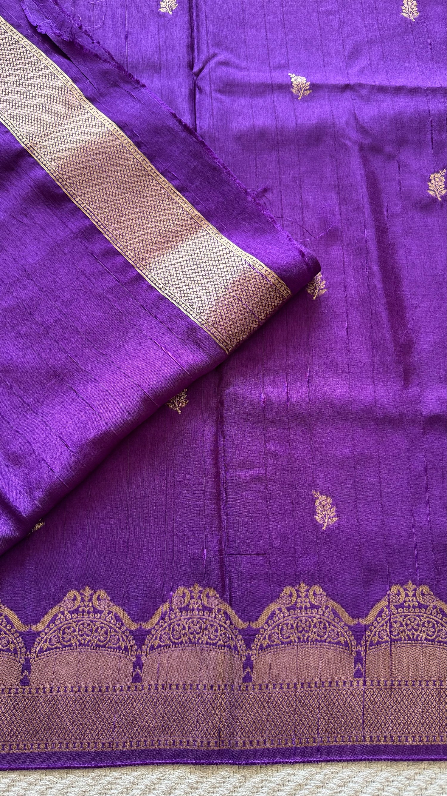CREPE SILK SAREE SUV5646-PURPLE