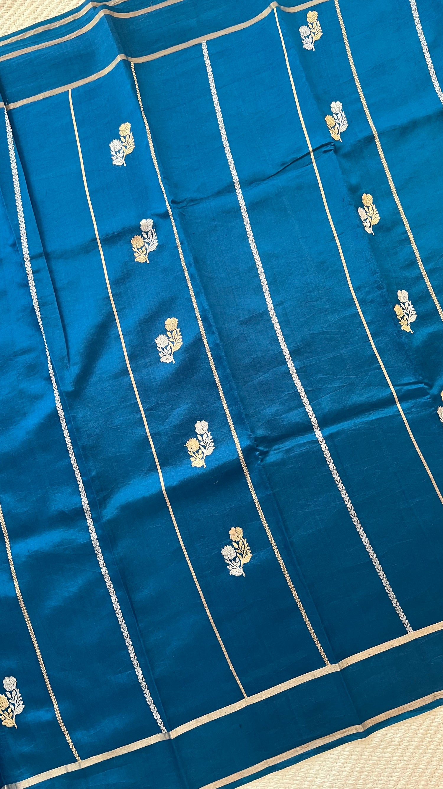 PSUV243-SAPPHIREBLUE PURE MANGO SILK SAREE