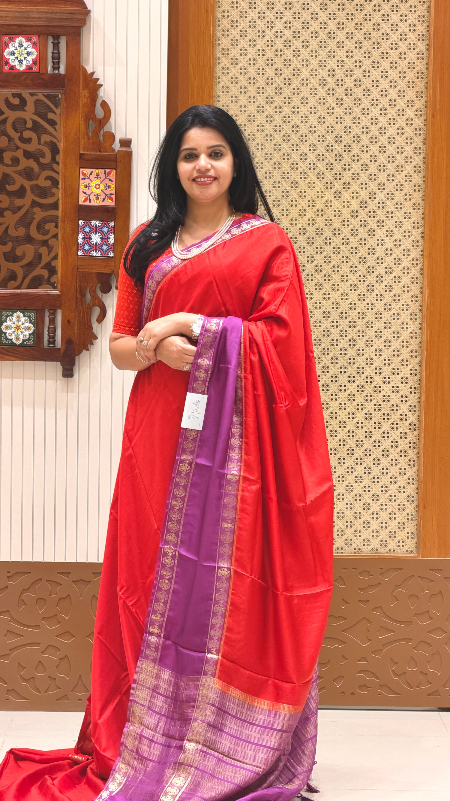 SUV4146-RED WITH MAGENTA