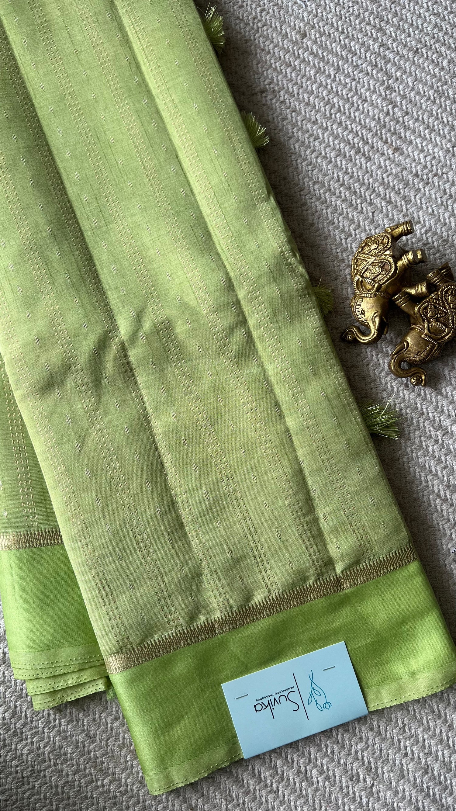 VISCOSE TUSSER SAREE SUV5590-PISTA