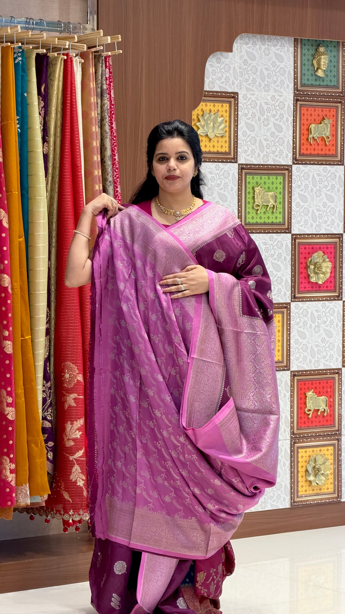 CREPE SILK SUV5695-MAGENTA