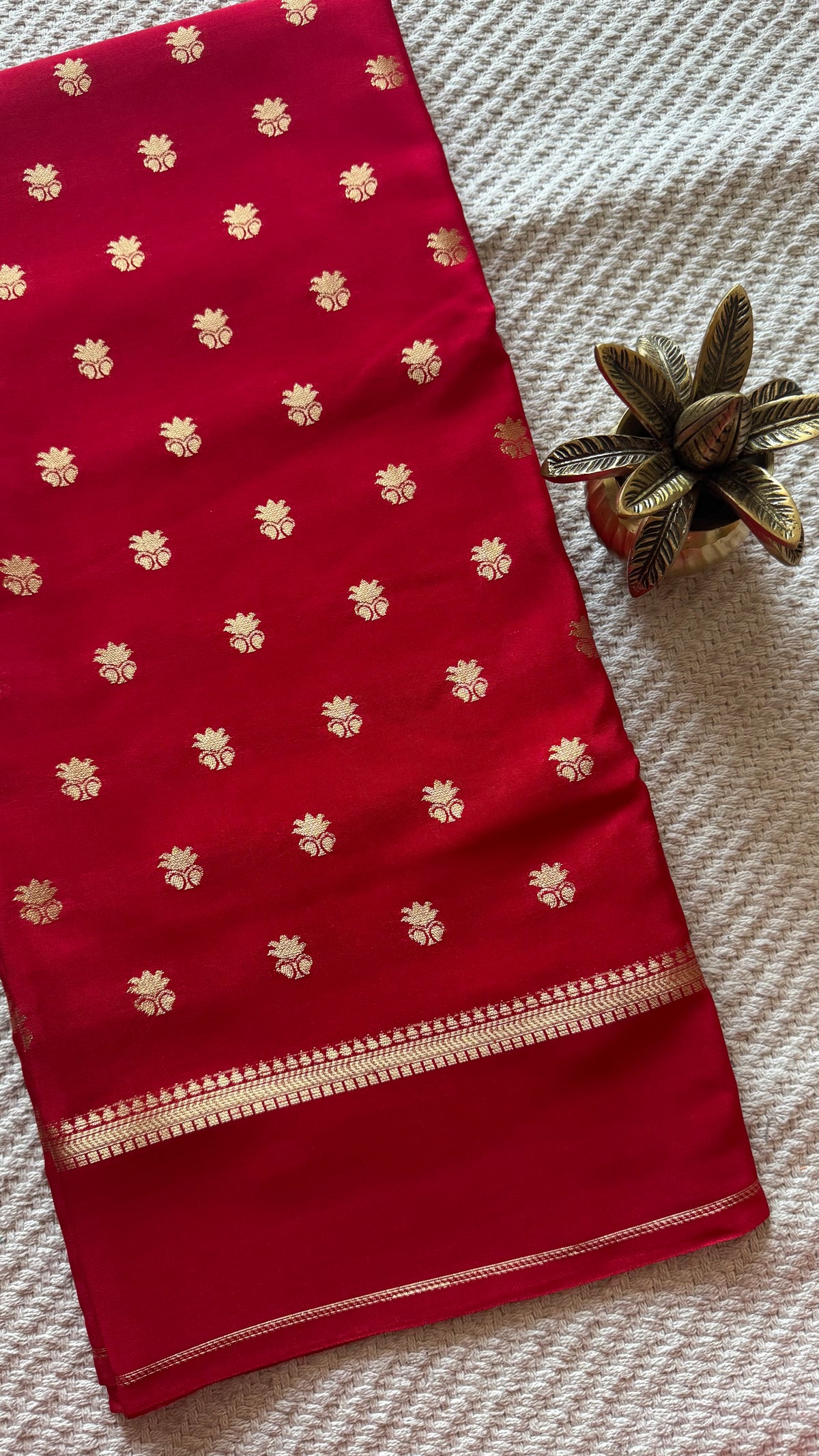 MYSORE CREPE SAREE SUV5858-RED
