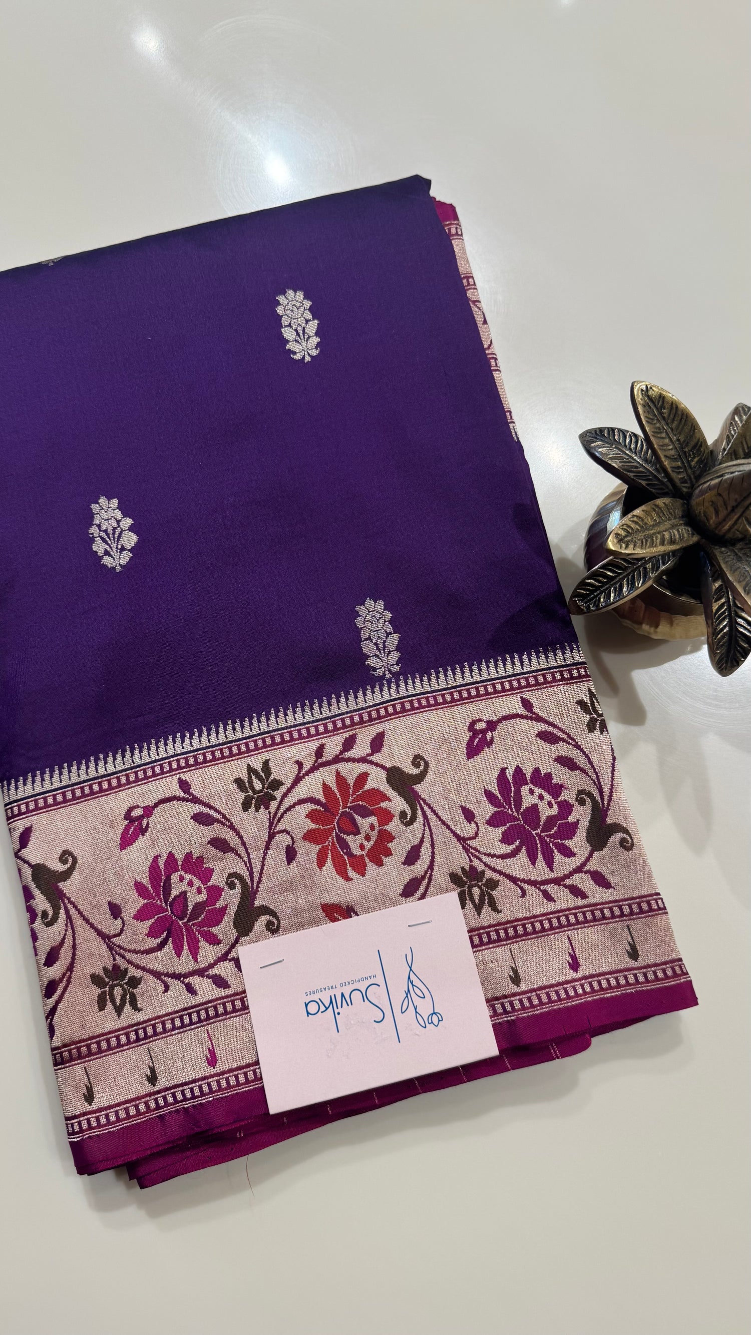 BANARASI KATHAN SOFT SILK PSJV371-PURPLE