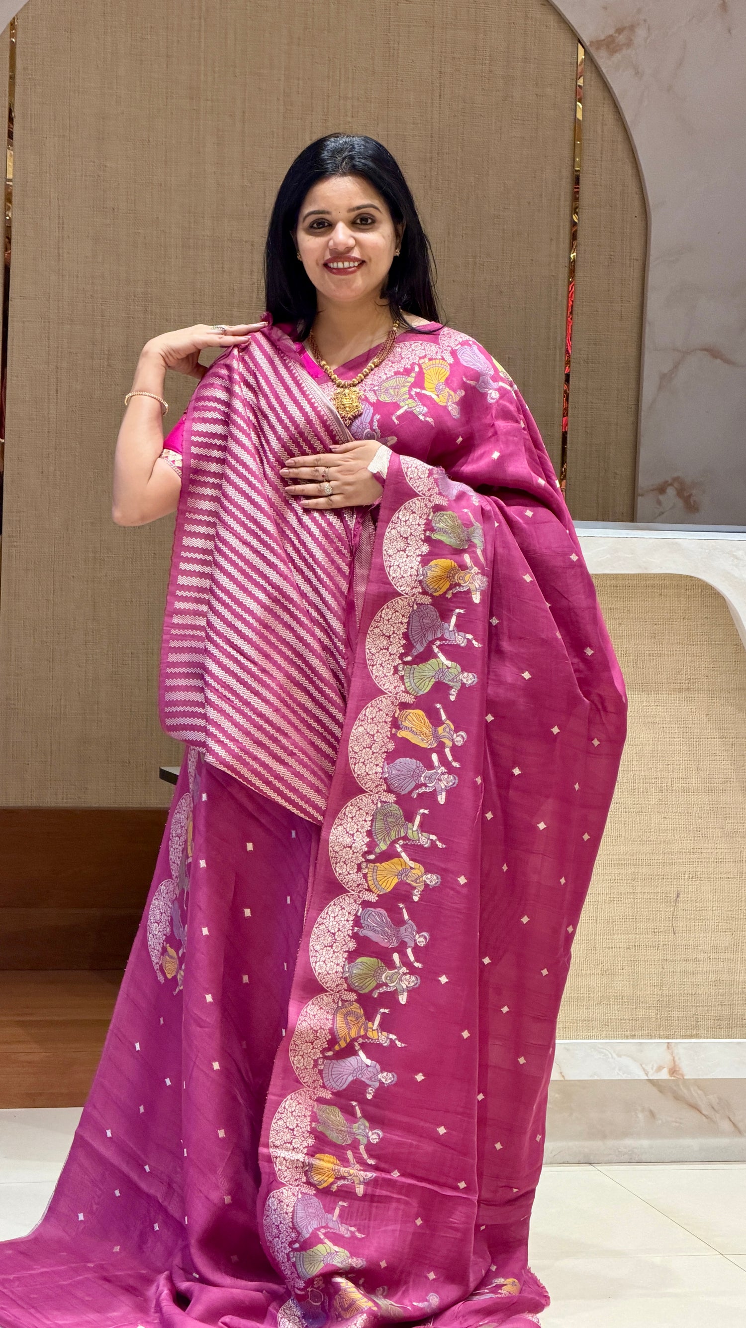 SUV3800-ONIONPINK TUSSER GEORGETTE 01