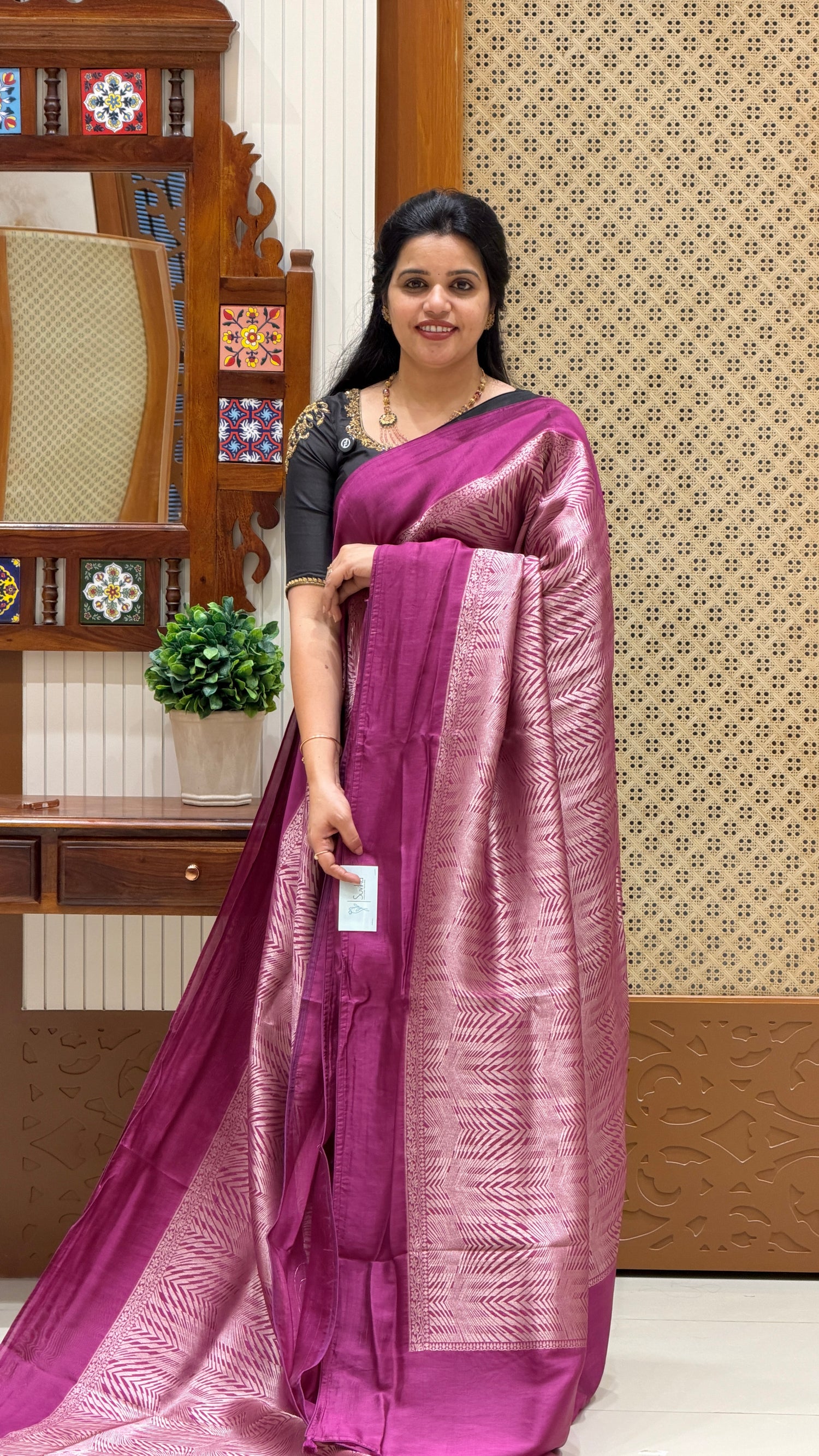 KOSA SILK SAREE SUV5384-MAGENTA