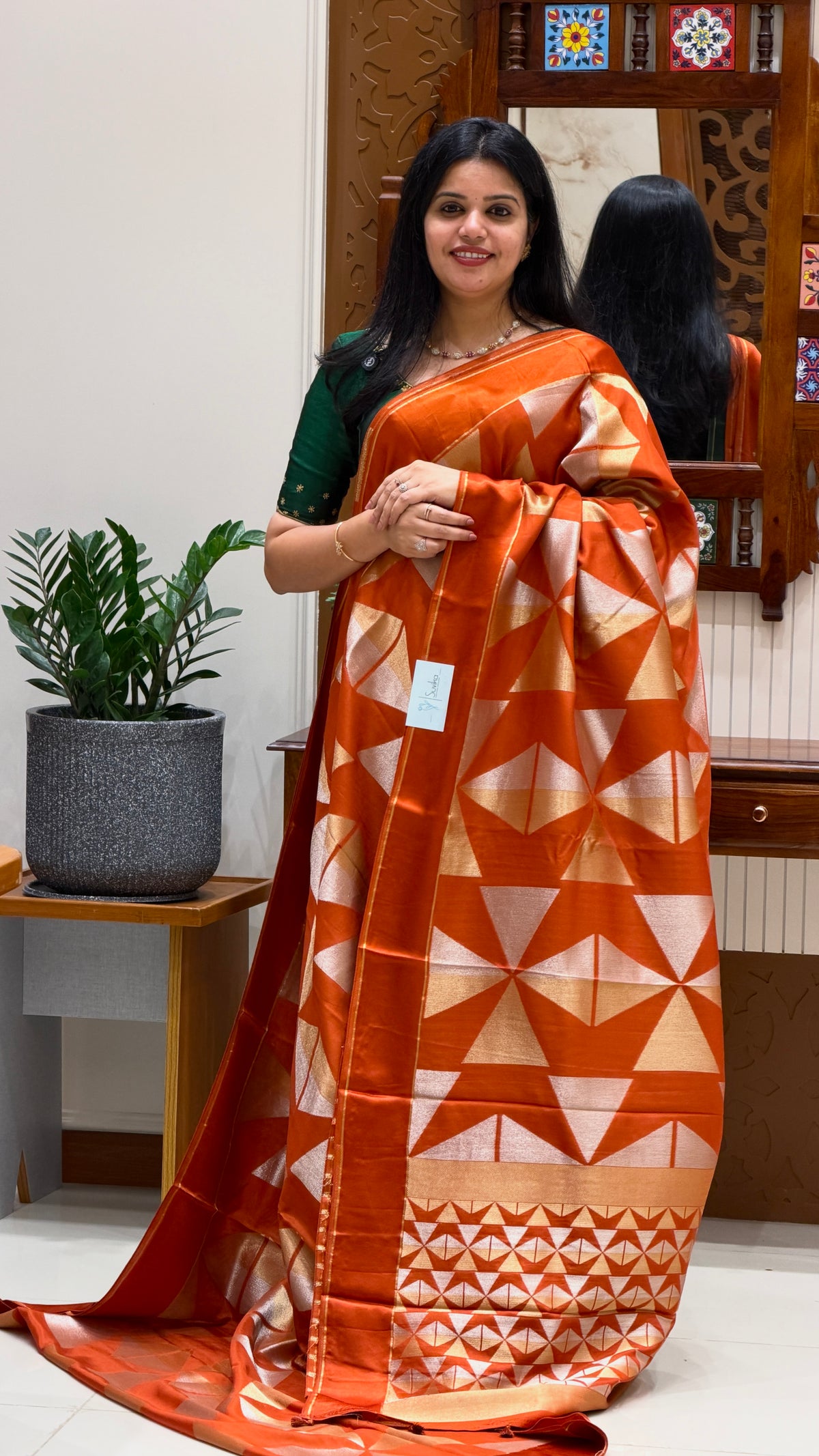 KOSA SILK SAREE  SUV5881-RUST